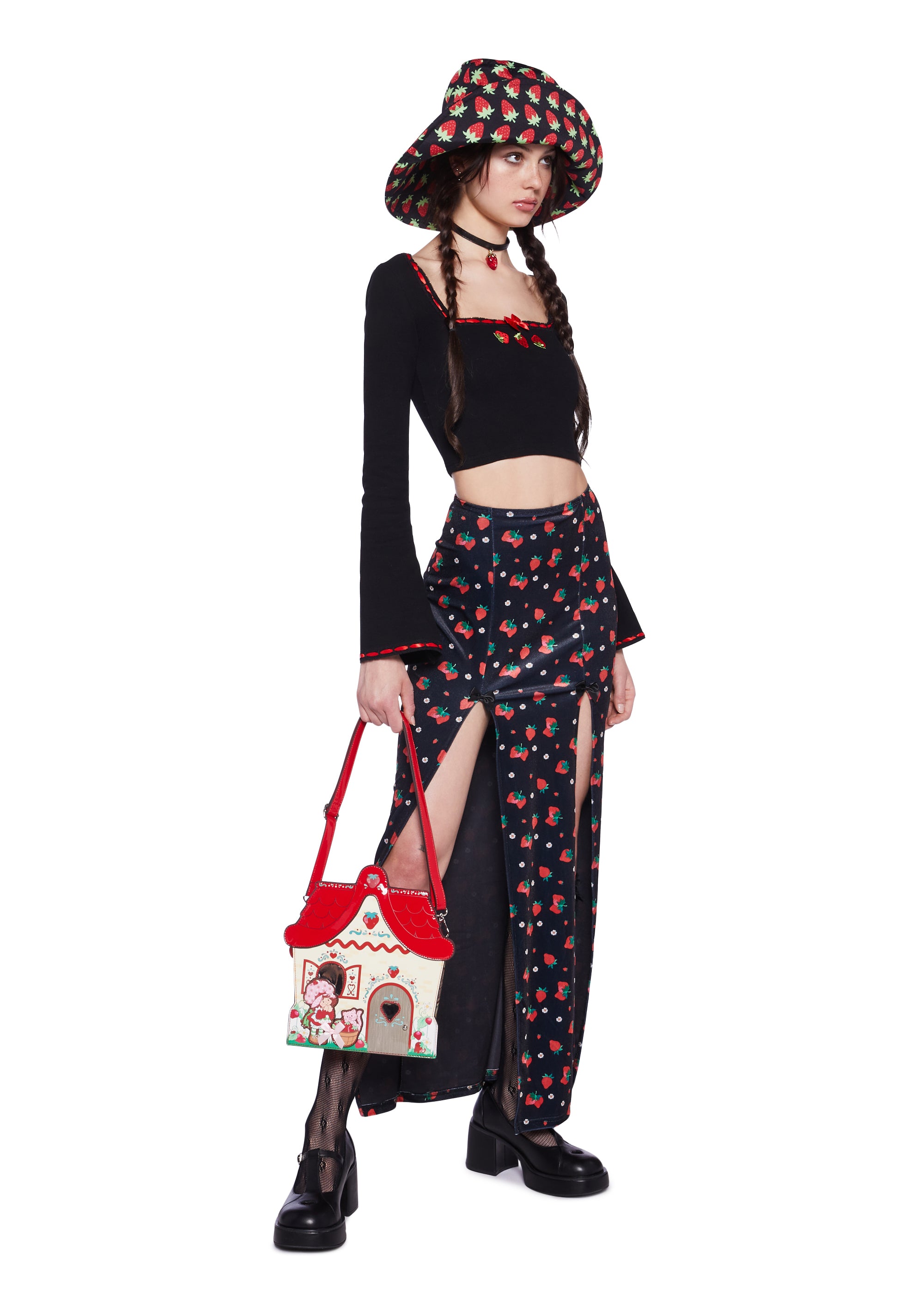 Dolls Kill x Strawberry Shortcake Embroidered Strawberry