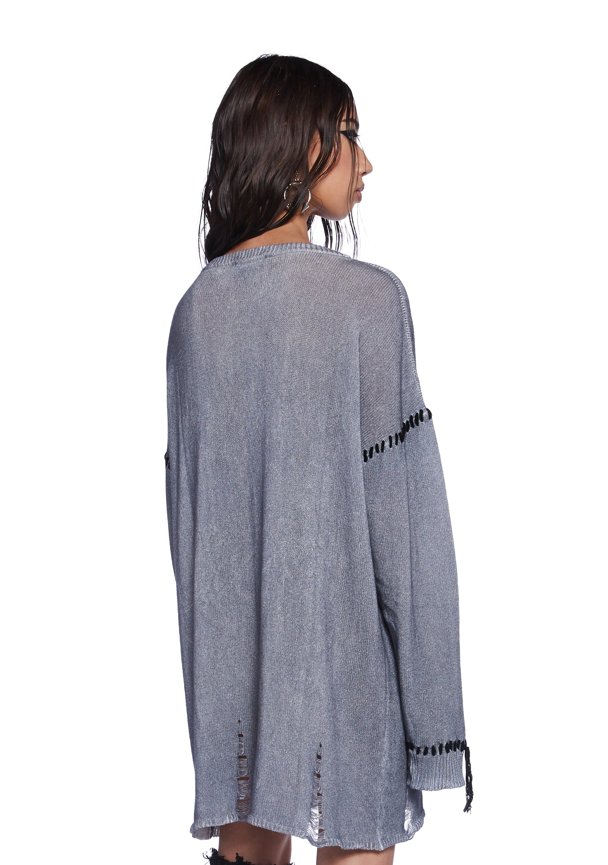 Dolls Kill x Death Note Ryuk Oversized Graphic Knit Long