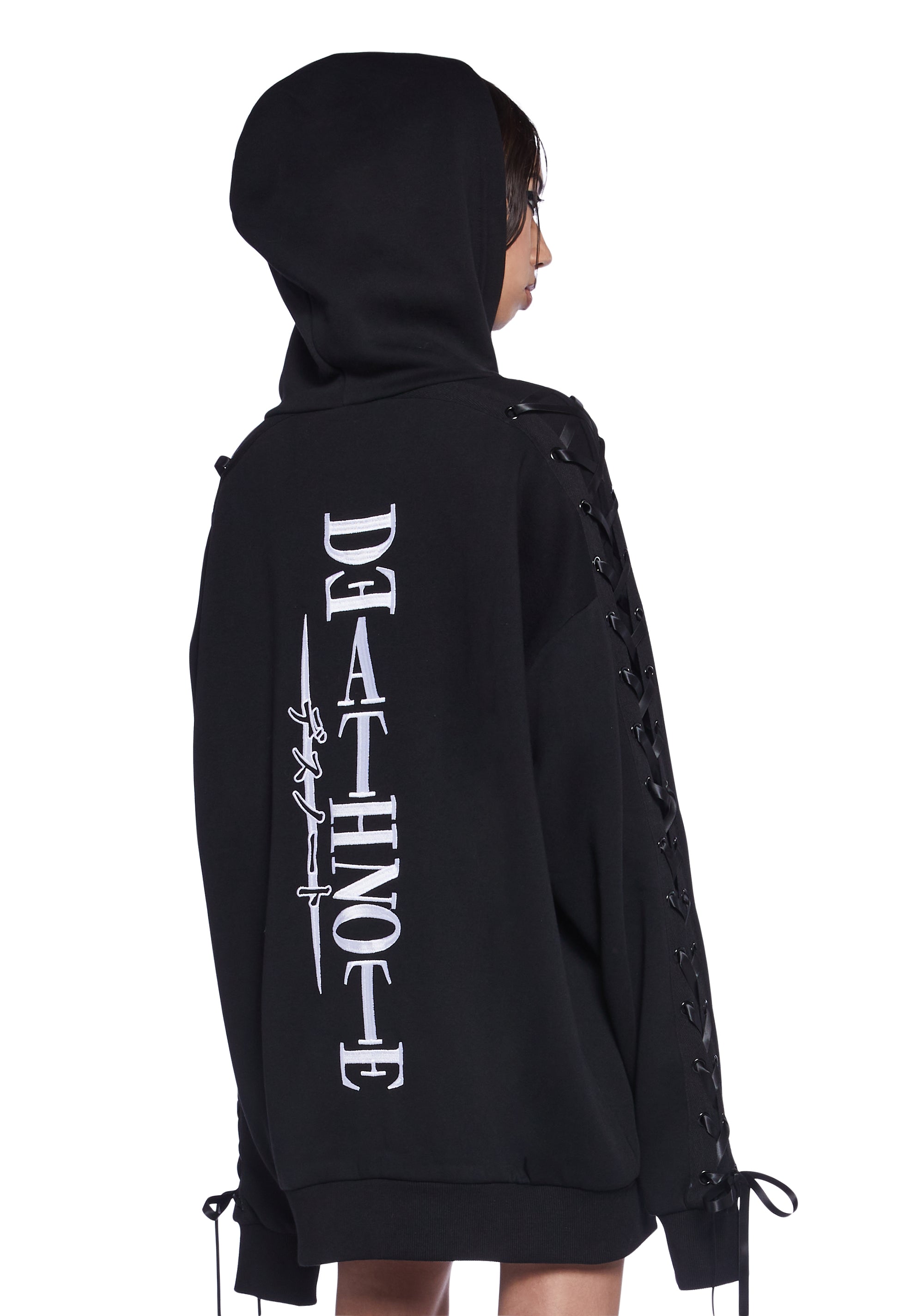 Dolls Kill x Death Note Ryuk Light Yagami Lace Up Oversized