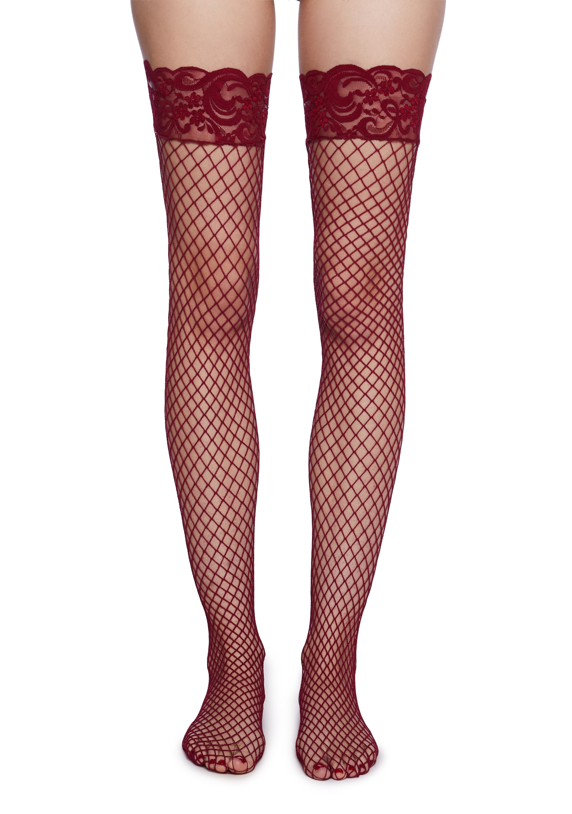 Lace Thigh Wraps- Red – Dolls Kill