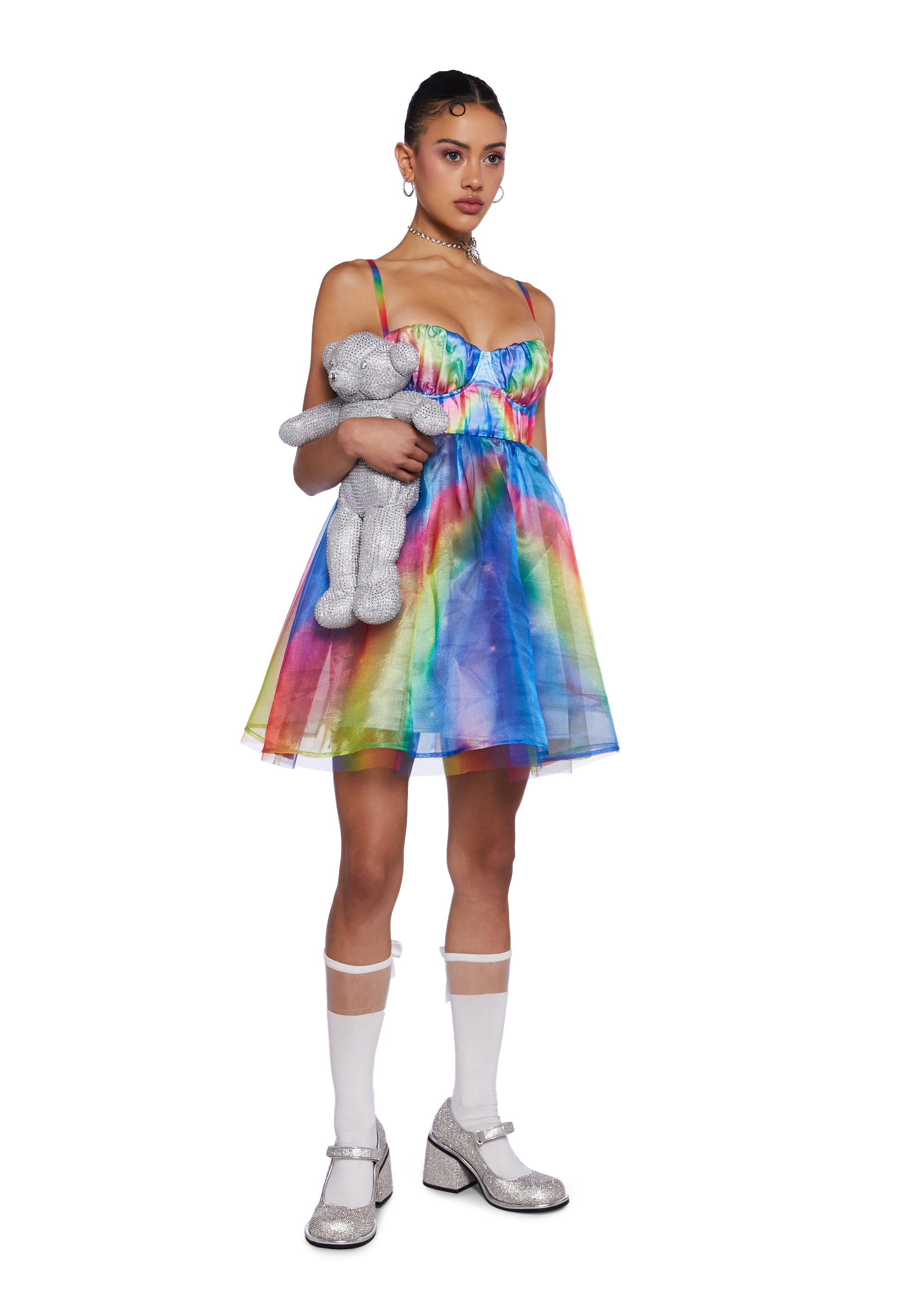 Juul Fruit Flavors Club Exx Rainbow Tulle Organza Mini Dress Festival Rave Juul Fruit Flavors Club Exx Rainbow Tulle Organza Mini Dress Festival Rave