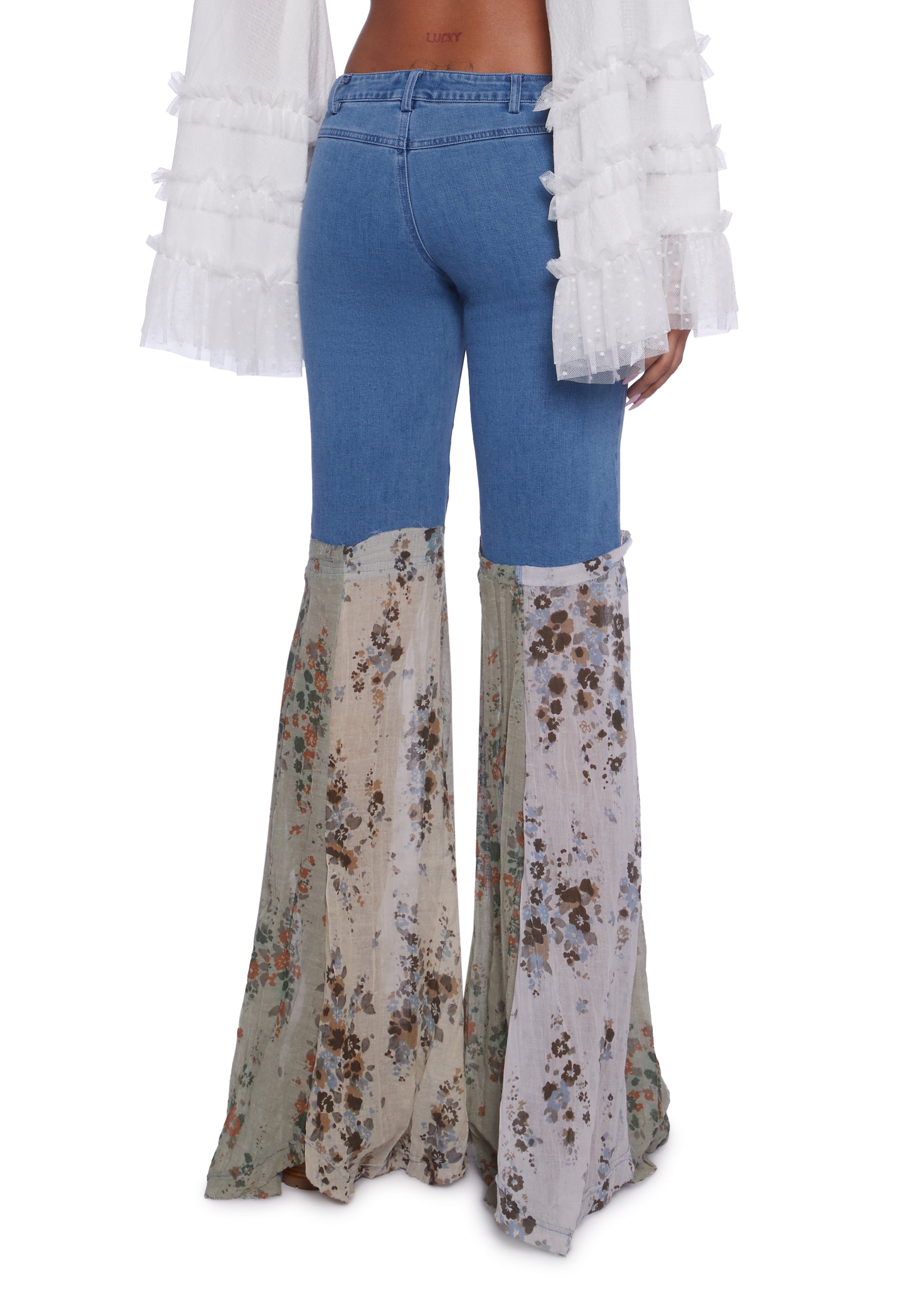 Flora Delights Denim Pants