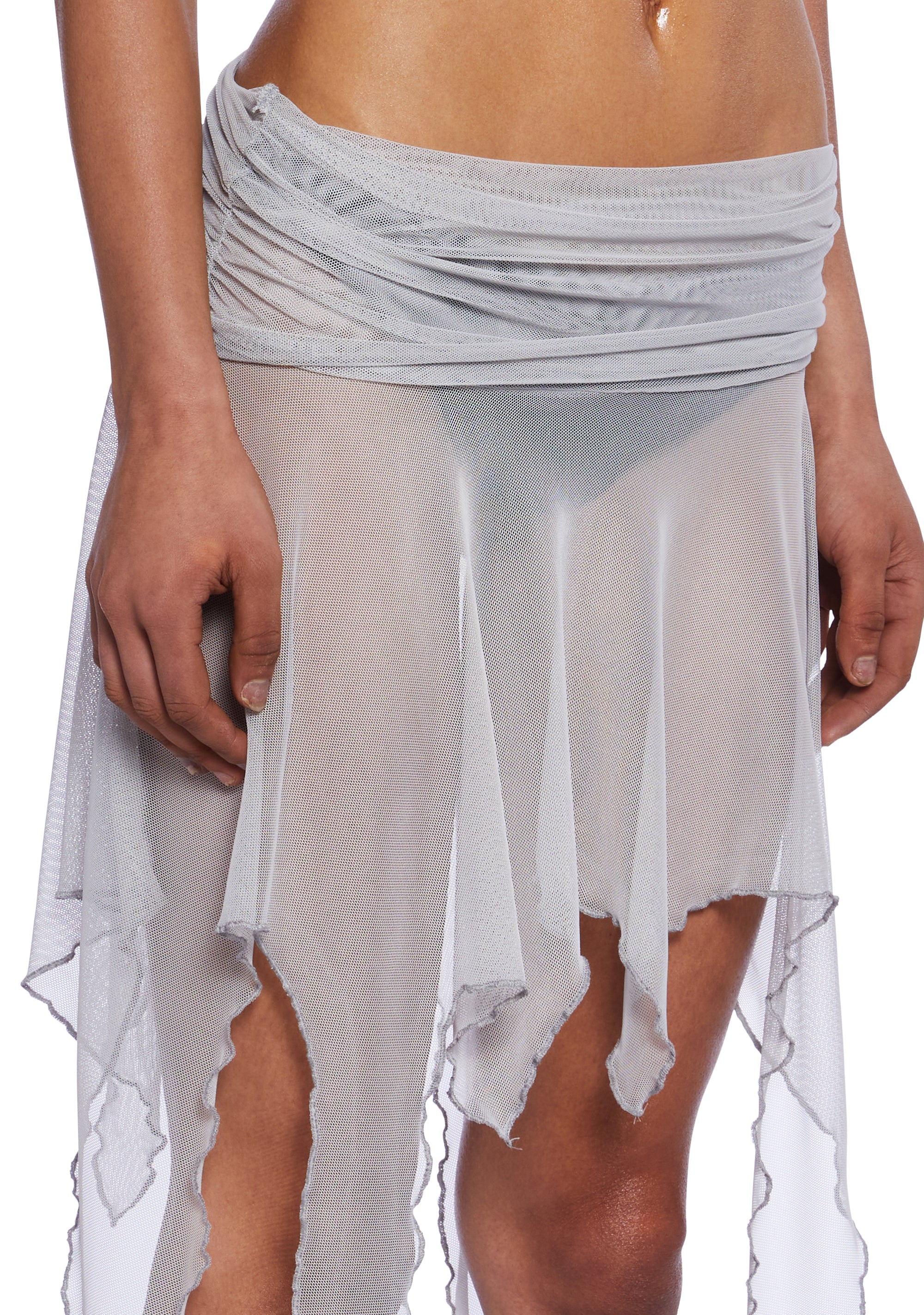Handkerchief sheer skirt shop