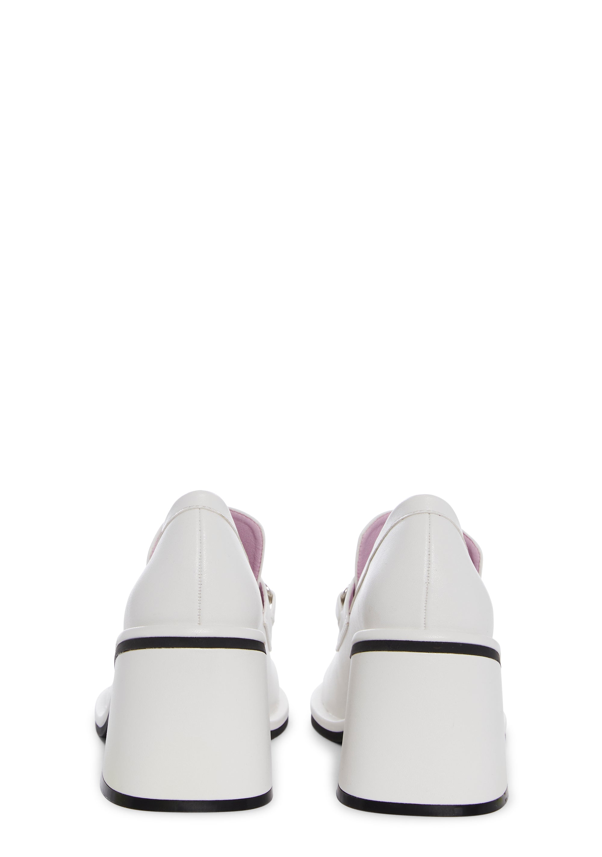 Sugar Thrillz Vegan Leather Platform Loafers With Hearts On