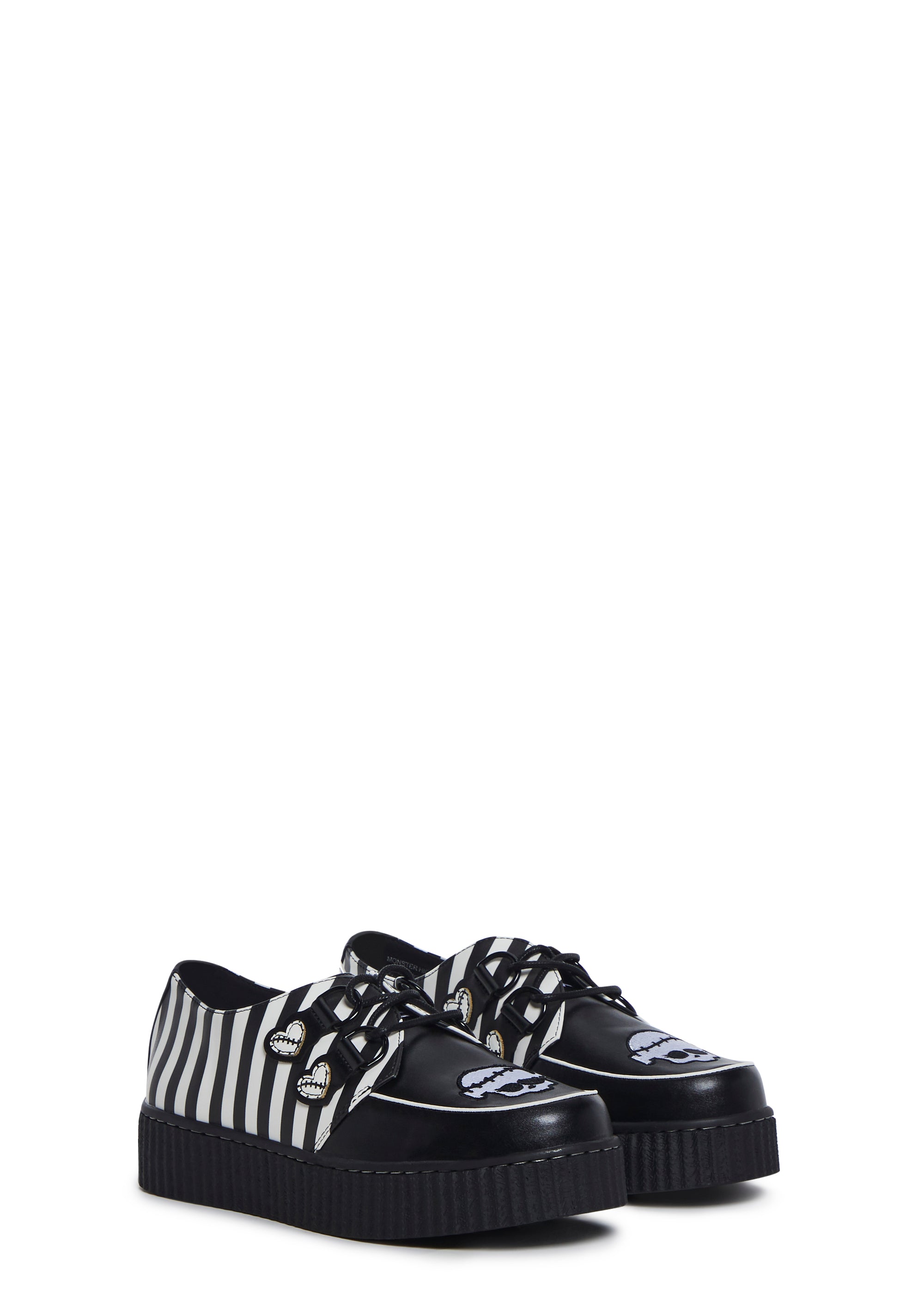 Y.R.U. Monster High Frankie Stein Bat Wing Platform Creepers Flats Black Pink Dolls Kill