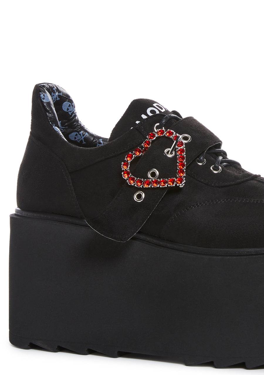 I’m In Love Platform Sneakers - Black - alternate