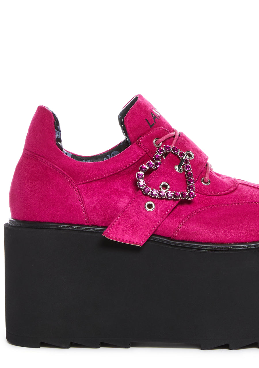 I’m In Love Platform Sneakers - Pink - alternate