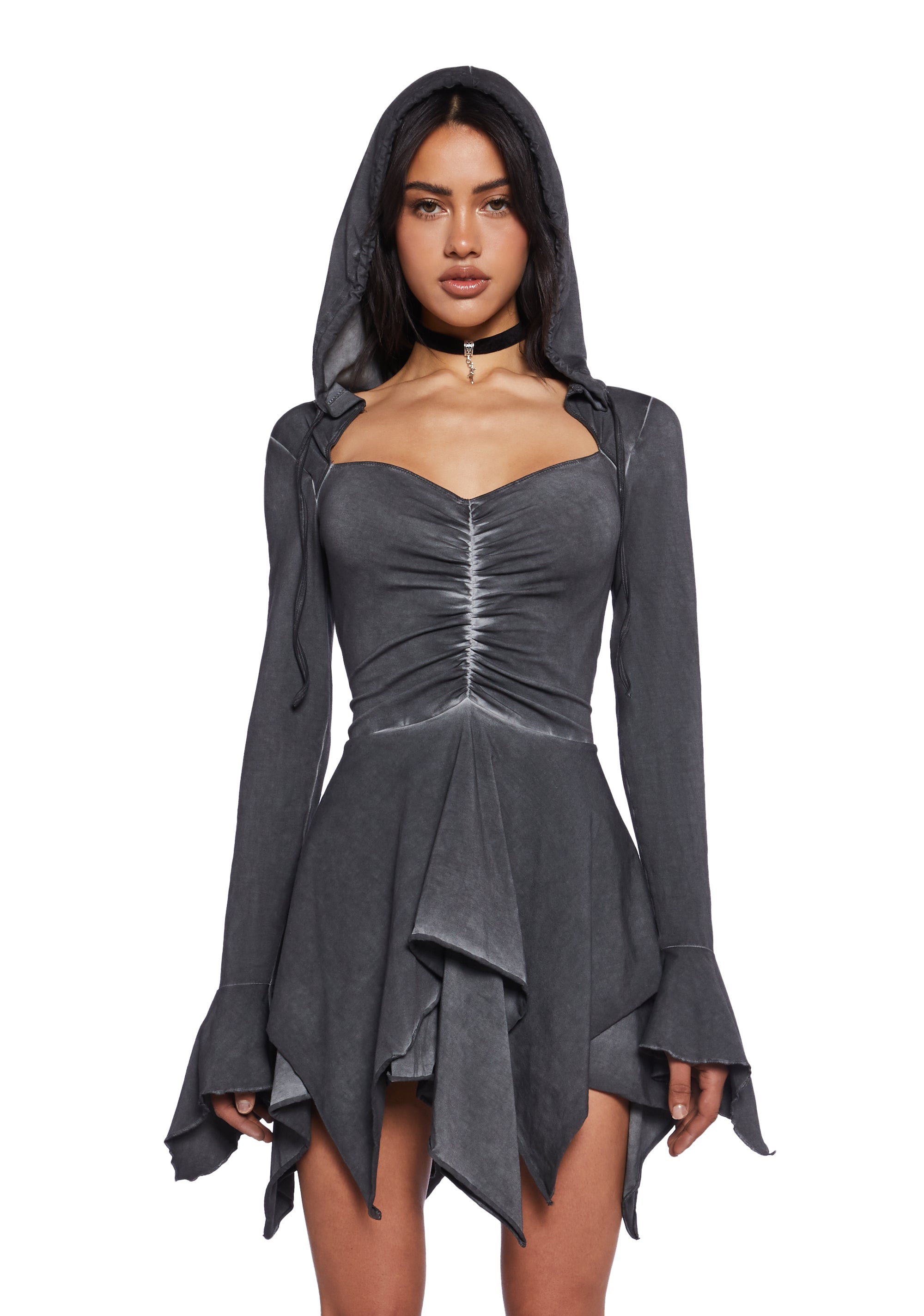 Current Mood Fairy Fairycore Washed Handkerchief Dress