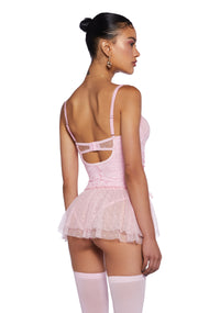 Sweet Courtship Lace Teddy