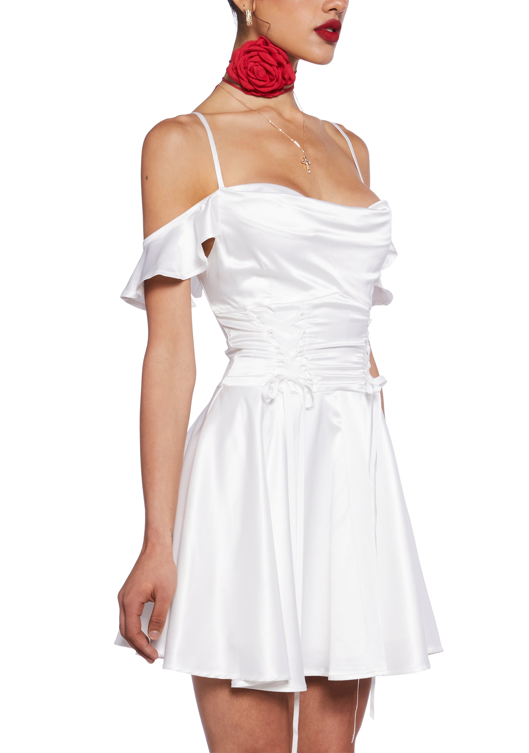 【Pehrt】送料/関税込 Bunny Doll Racer Back Mini Dress White Bunny Doll Racer Back Mini Dress(White) - Pehrt(페르트)