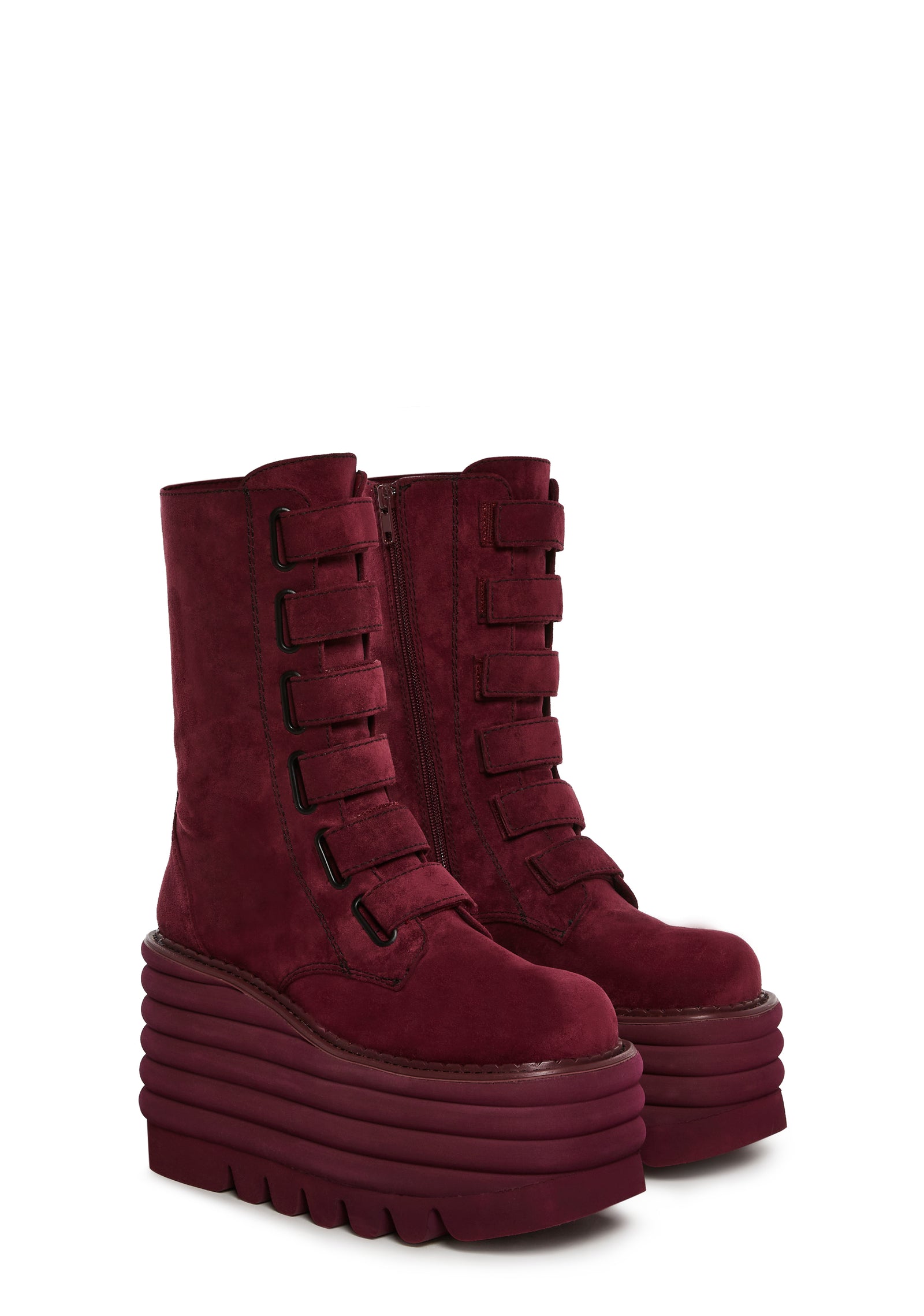 three|dark red