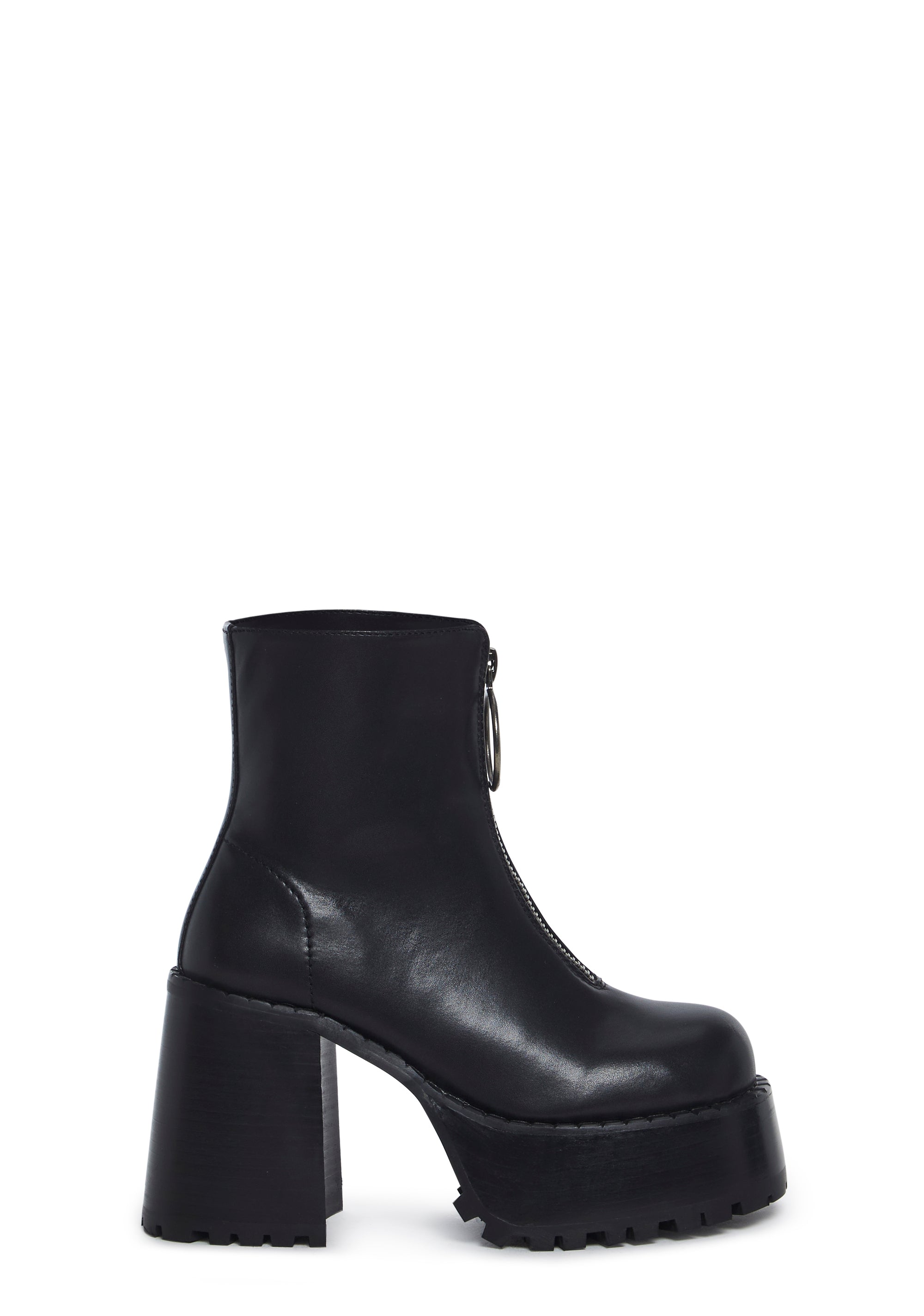 Detention Hall Platform Boots - Black - alternate