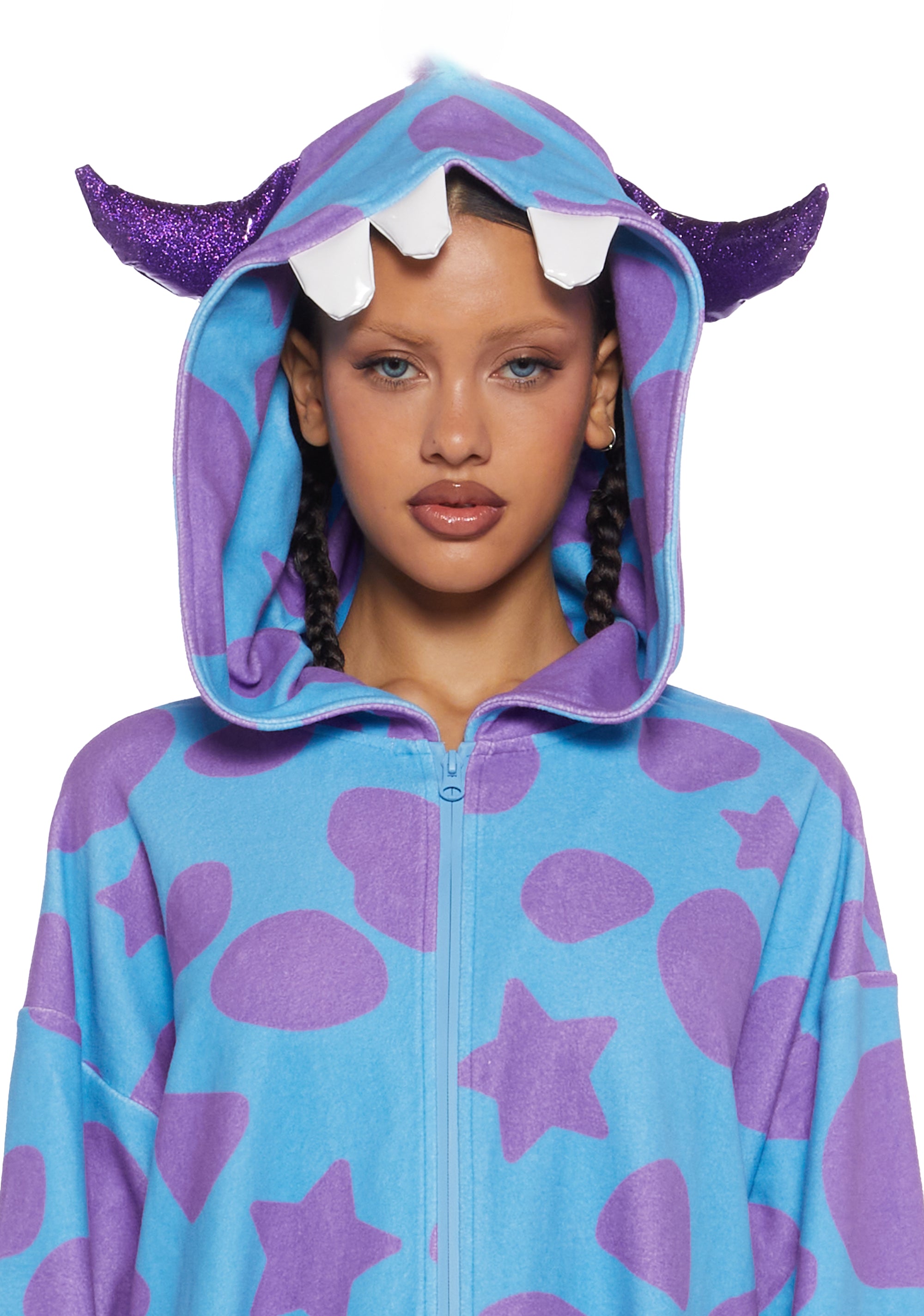 monsters inc sulley onesie Cuddle Monster Onesie BLUE / MEDIUM/LARGE