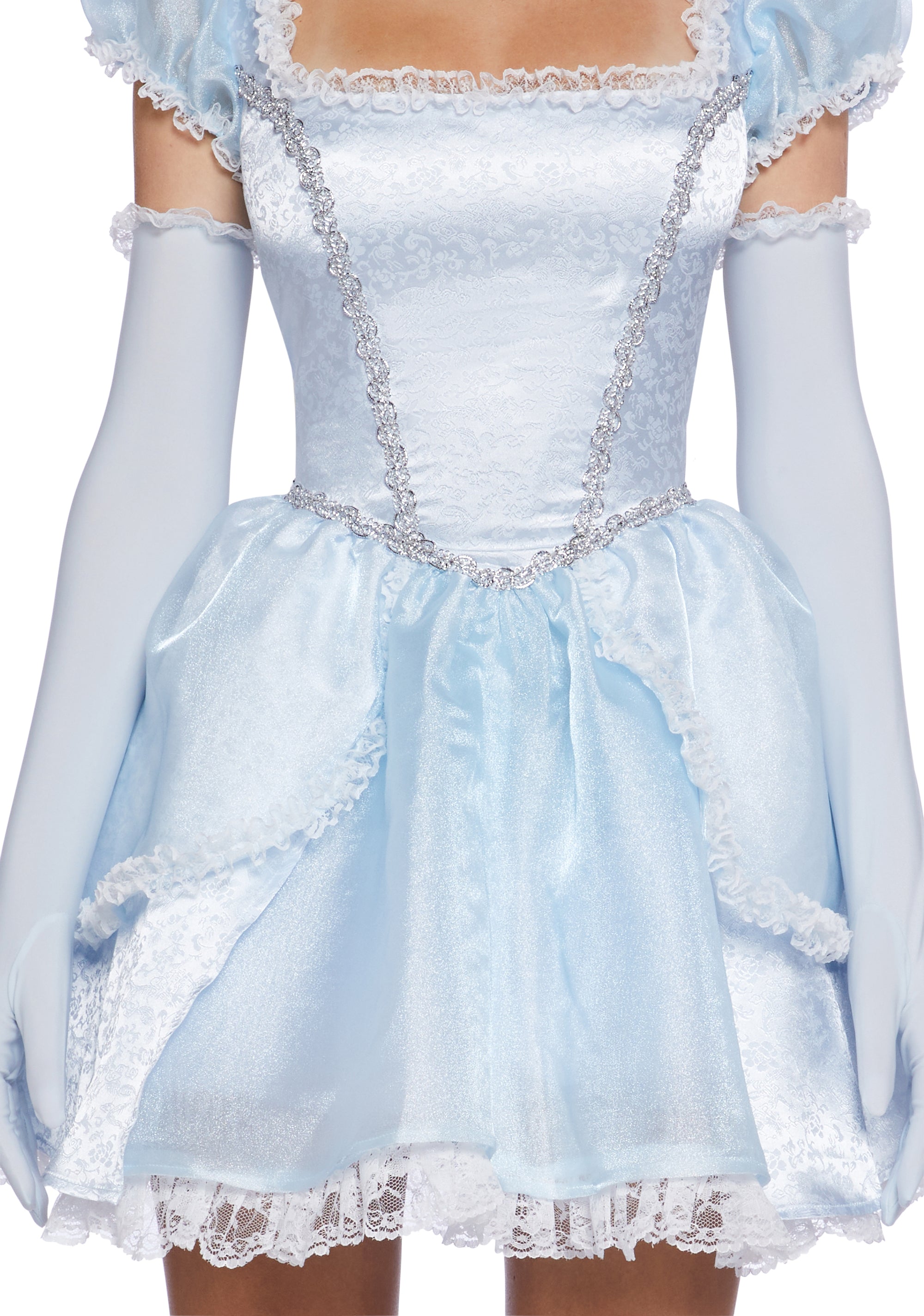 Glass Slipper Dreams Premium Costume Set LIGHT BLUE / X-SMALL Glass Slipper Dreams Premium Costume Set LIGHT BLUE / X-SMALL