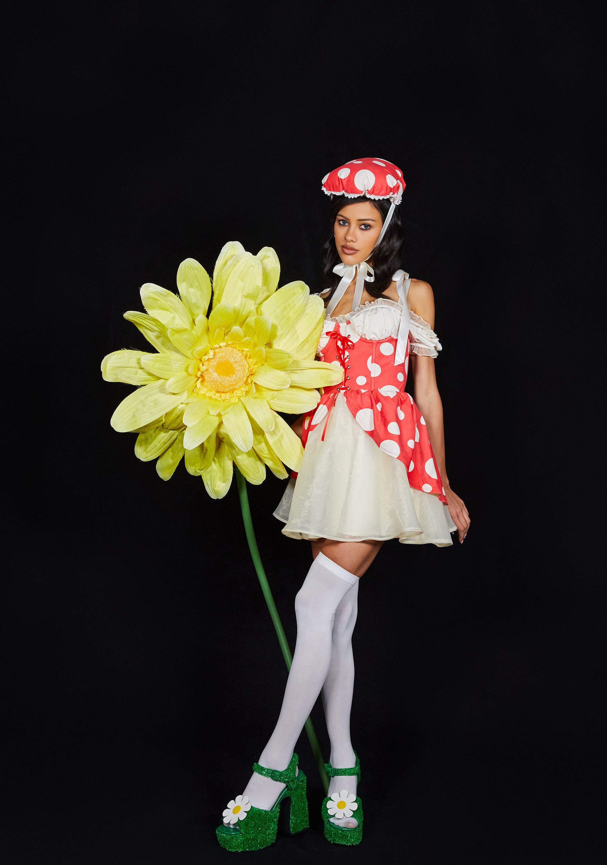 open lace back dress Plus Size Lost Slipper Princess Costume – Caufield's Novelty main image 1