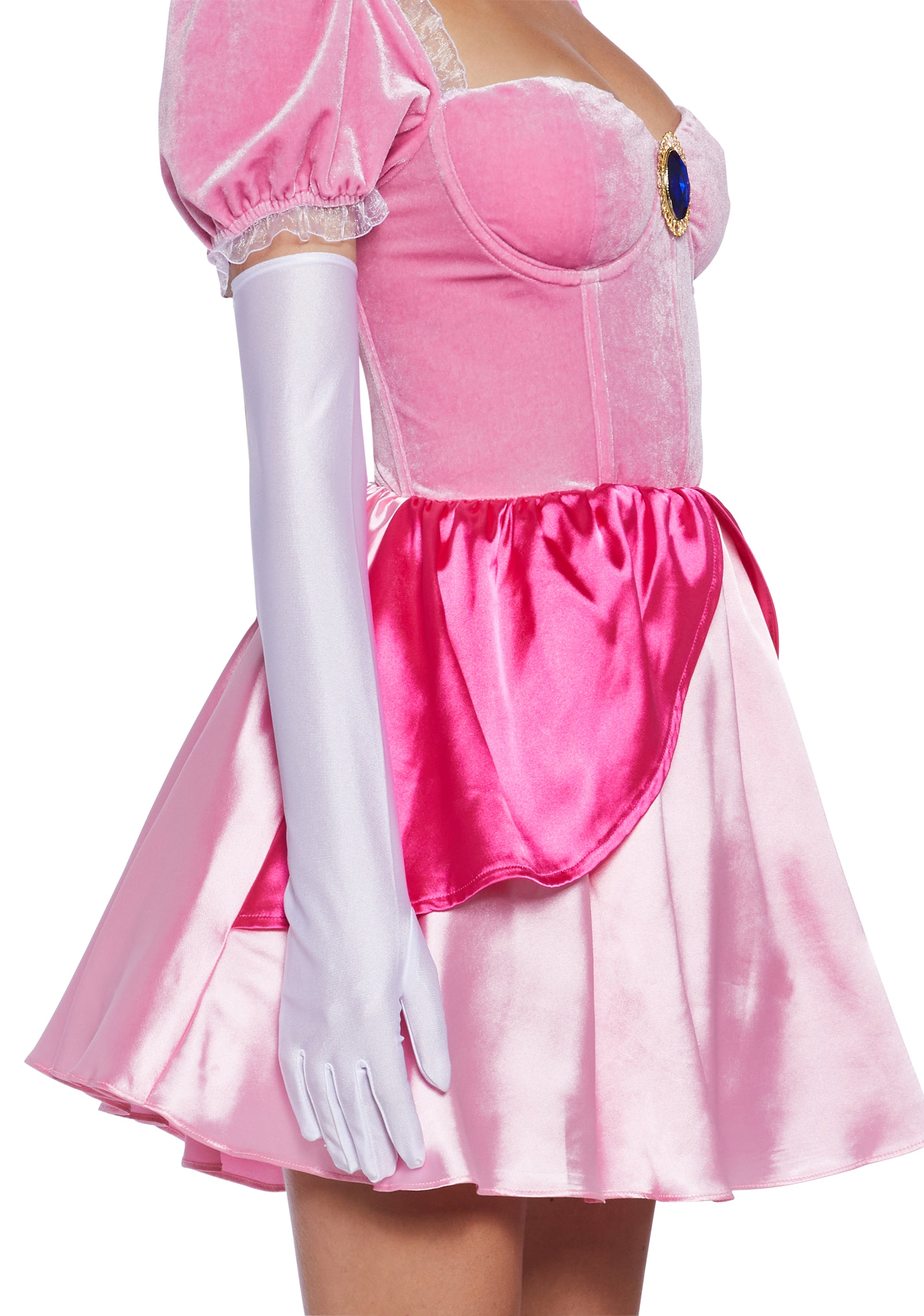 princess peach dress sexy Adult Princess Peach Costume For Women Halloween Cosplay Dress
