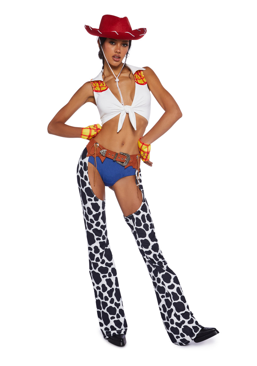 Round ‘Em Up Cowgirl Doll Costume Set - alternate