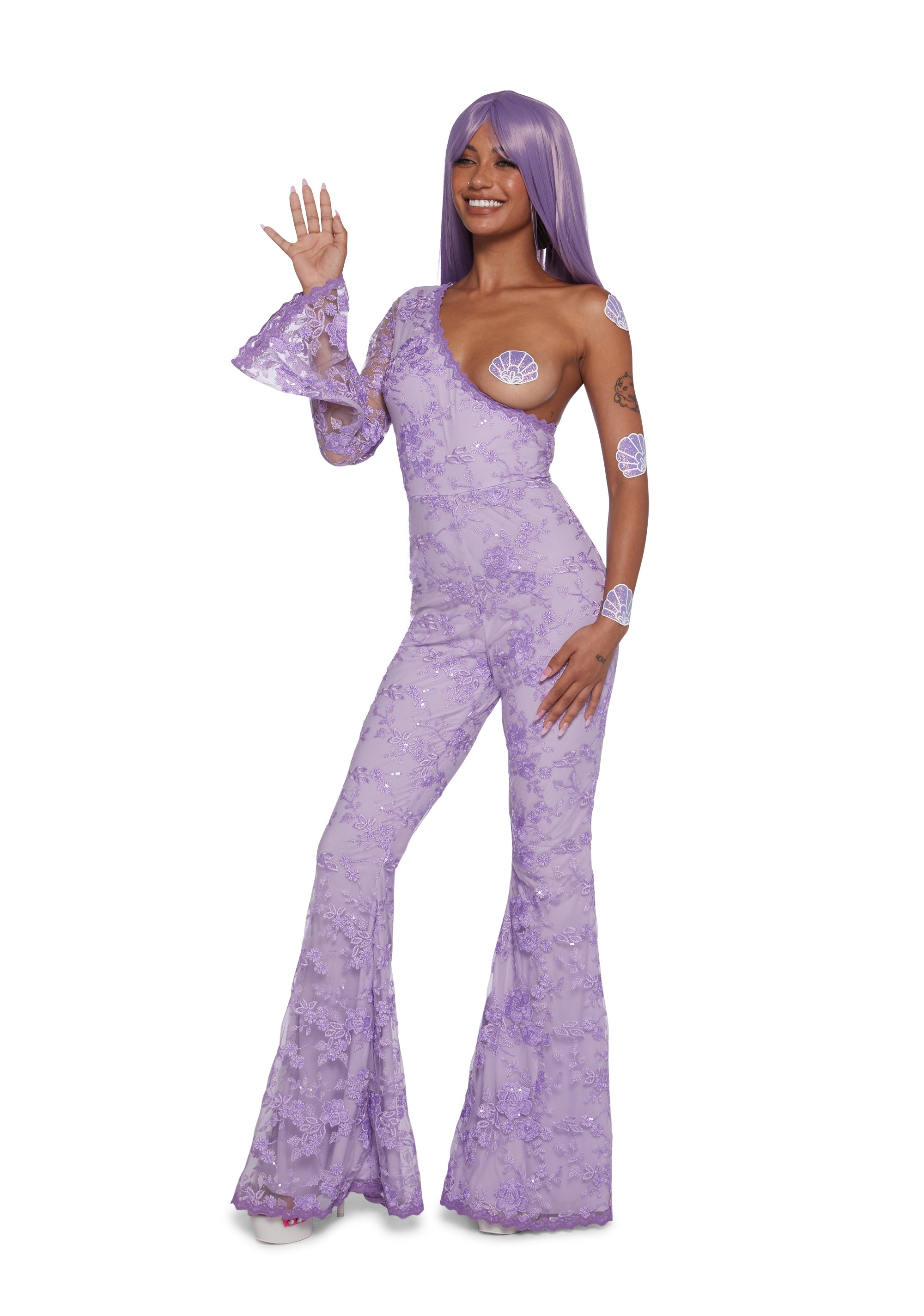 Lil Notorious Costume And Wig Set - alternate