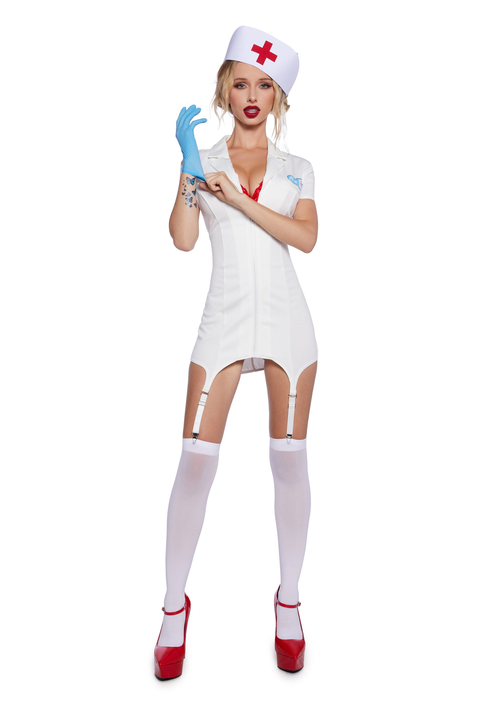Pop Punk Nurse Costume Set