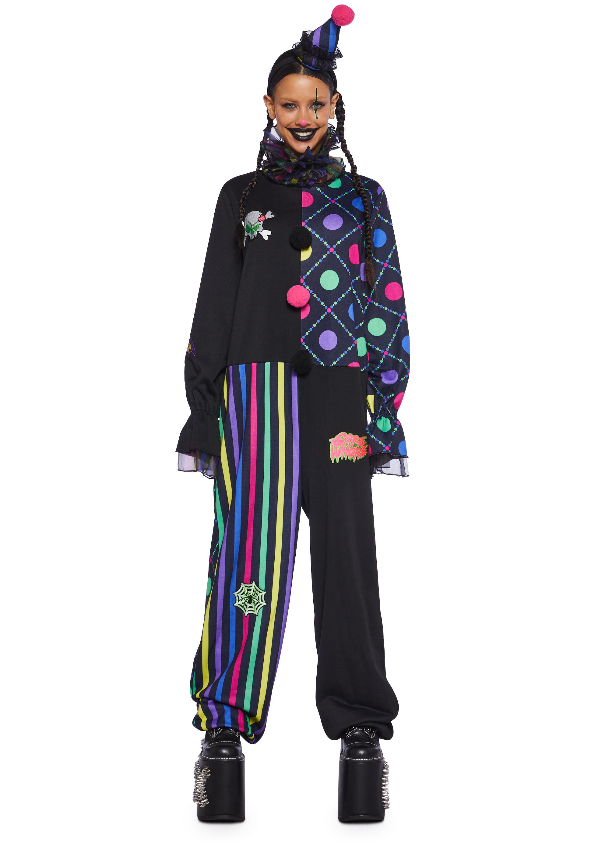 Graffiti Giggles Clown Costume Set