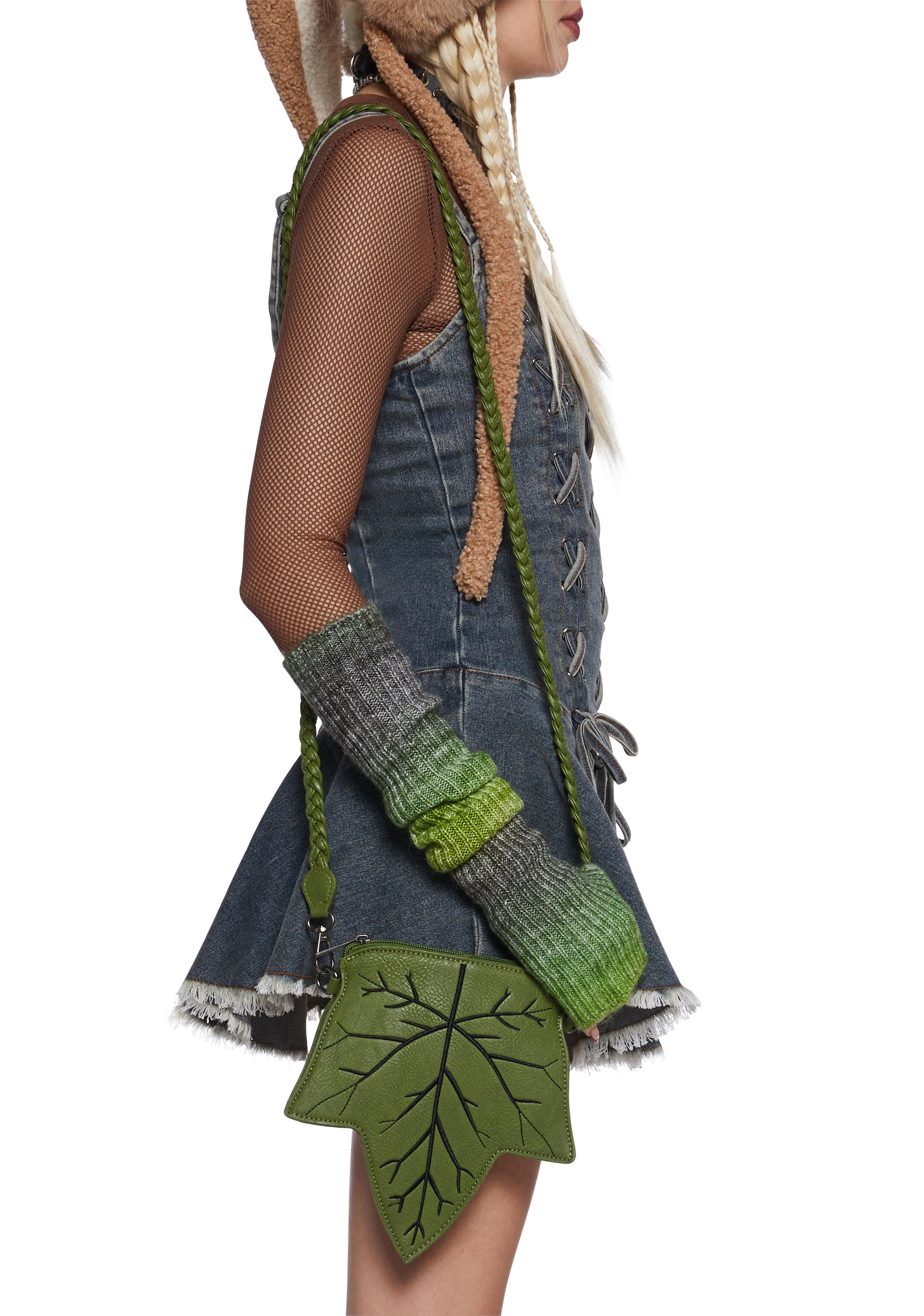 2+1 free! NWT Dolls Kill Leafy Green Backpack Dolls Kill x SpongeBob Krabby Patty Burger Backpack - Multi main image 4