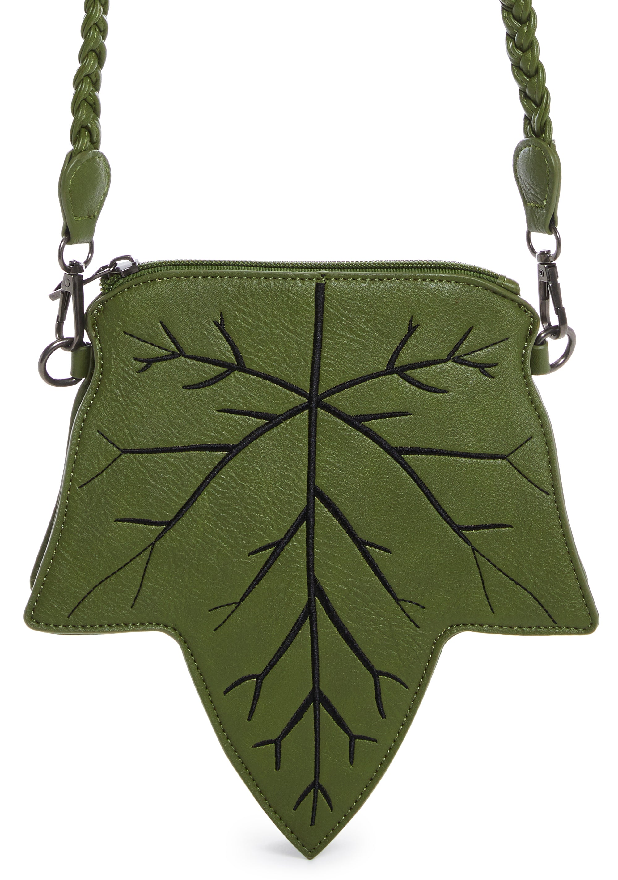 Current Mood Leaf Shaped Crossbody Bag Fairycore - Green – Dolls Kill