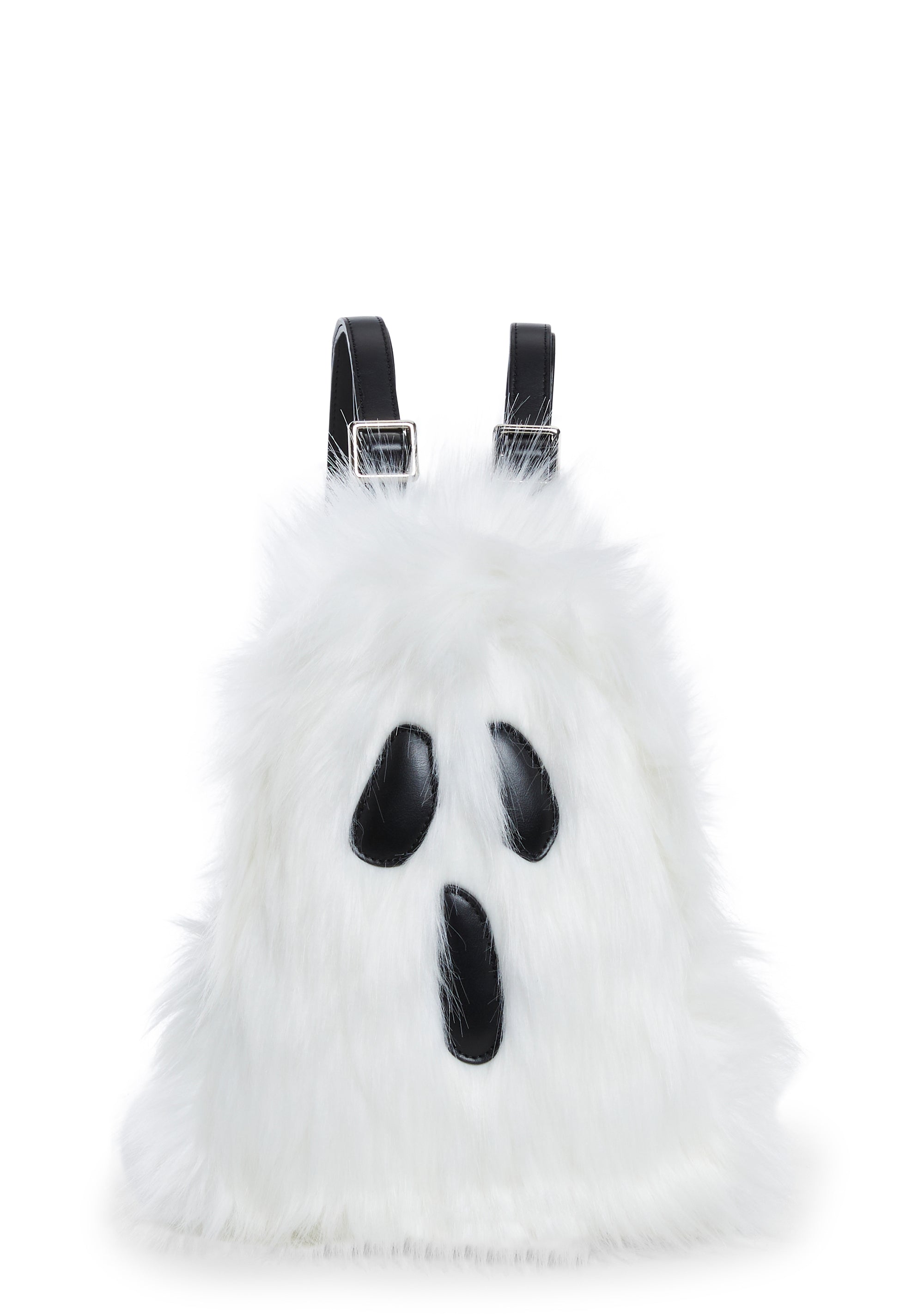 Trickz N' Treatz Spooky Faux Fur Ghost Backpack Halloween