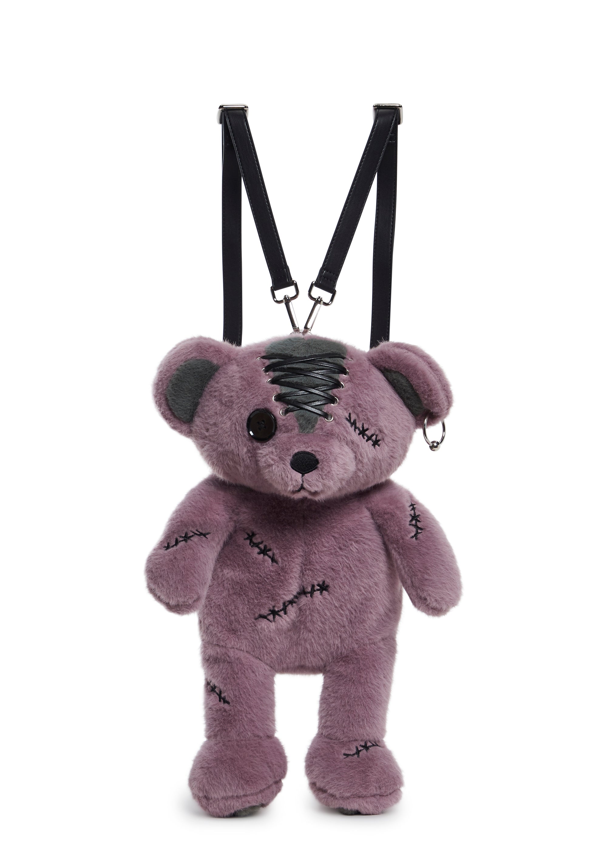 Trickz N' Treatz Halloween Plush Zombie Bear Backpack - Light