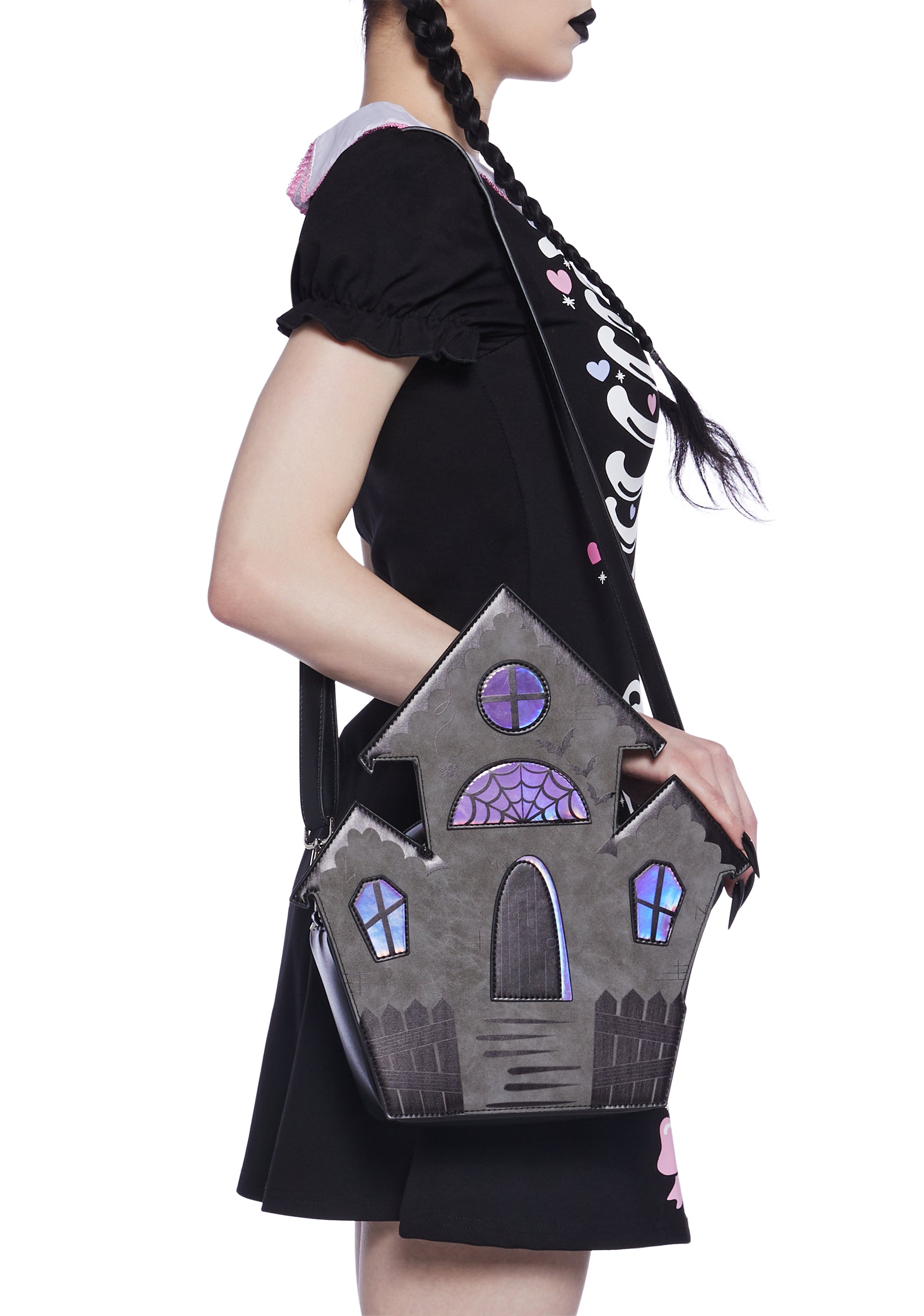 Black holographic purse on sale