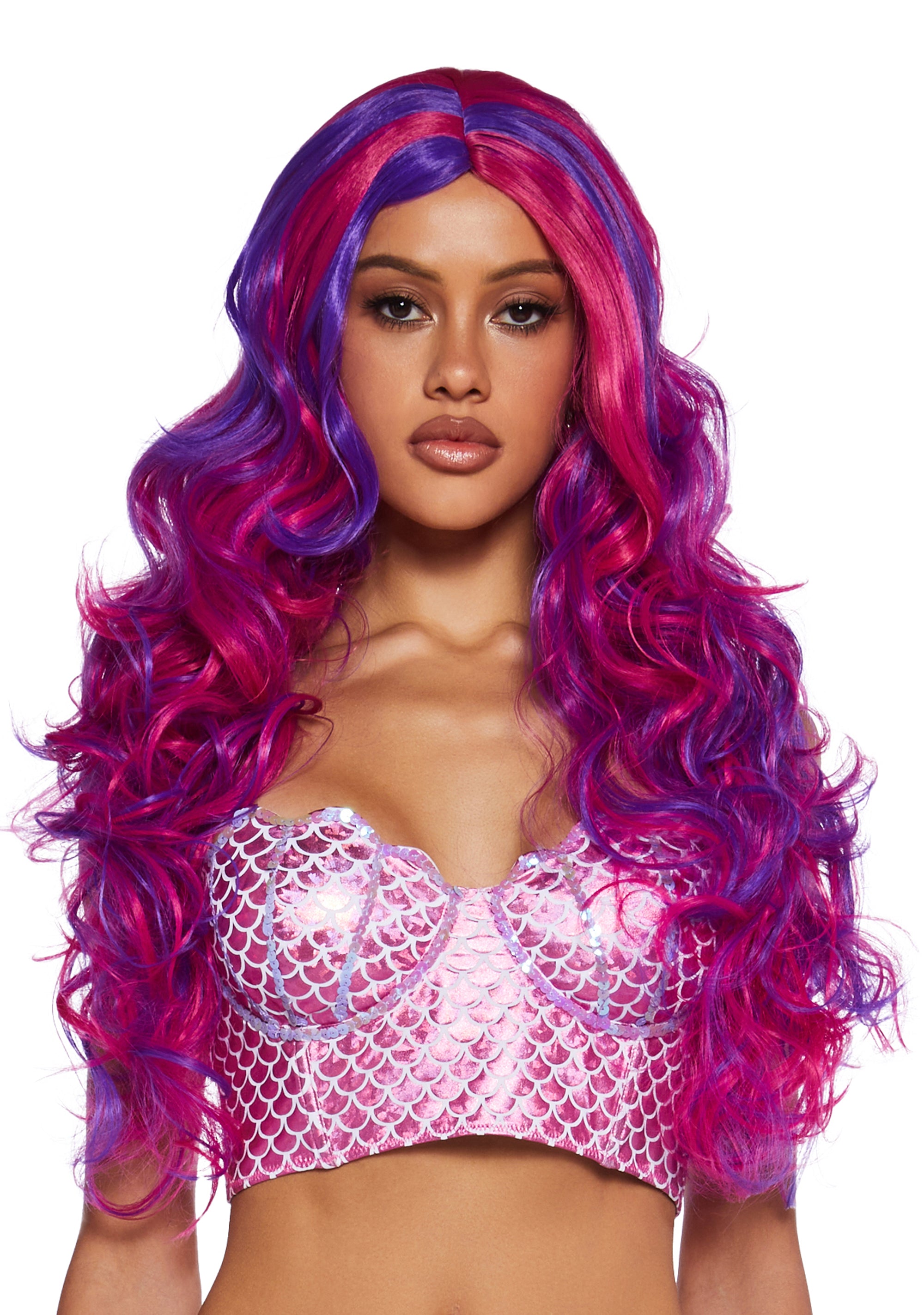 Ocean Enchantress Mermaid Wig - Pink