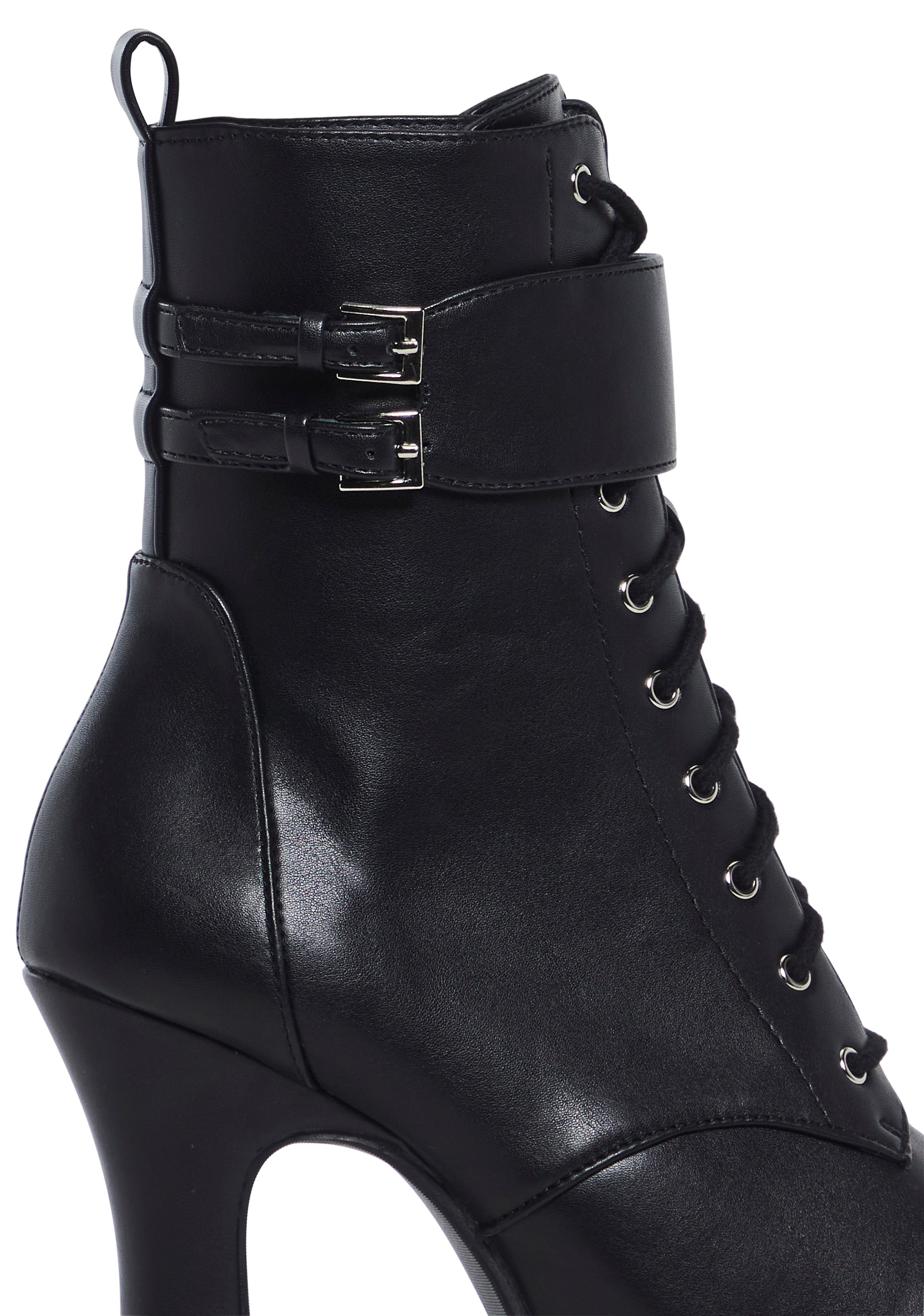 DOLLS KILL Widow スカルバックルコンバットブーツ Widow Vegan Leather Buckle Platform Boots – Dolls Kill