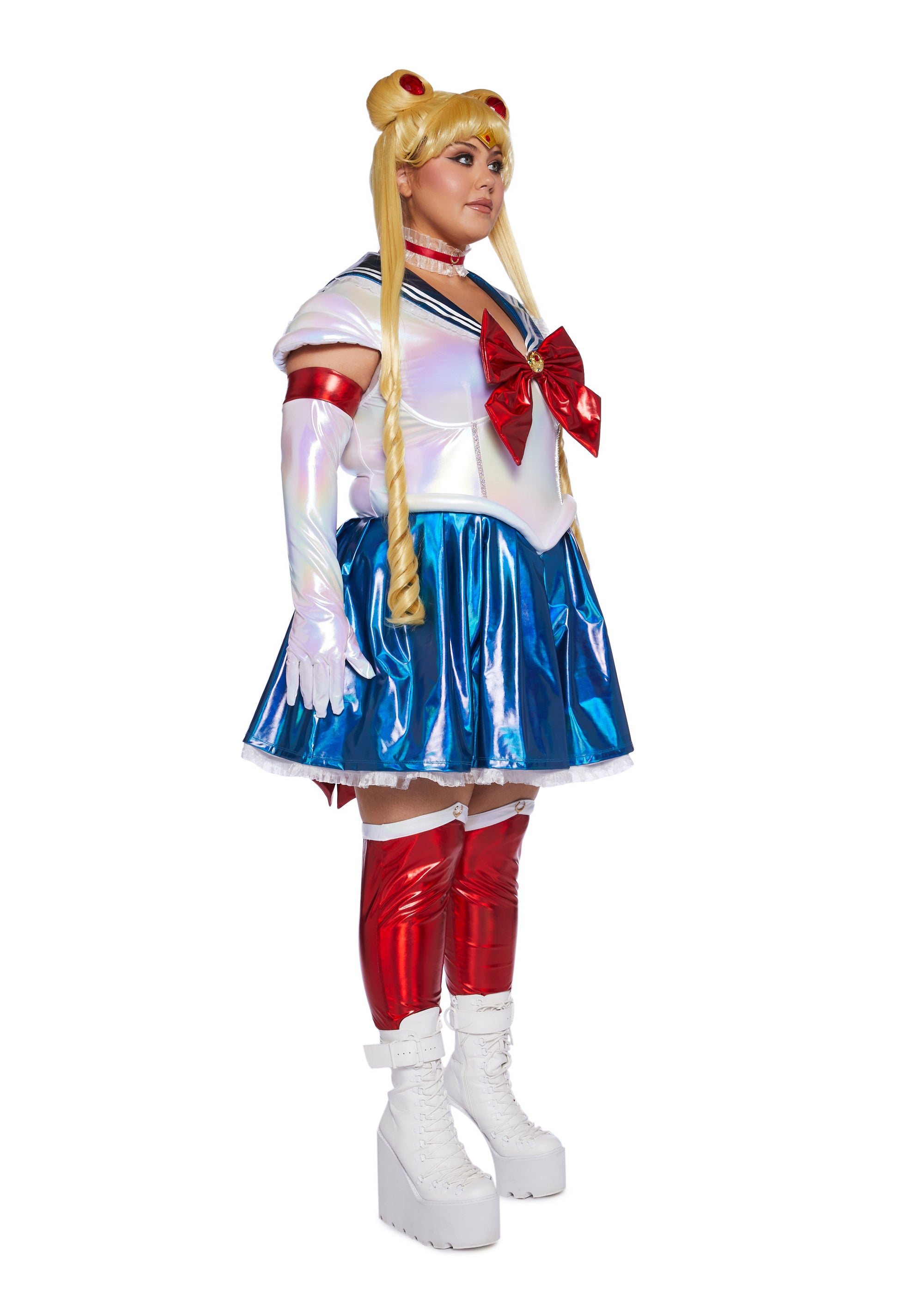 Plus Celestial Sailor Premium Costume And Wig Set