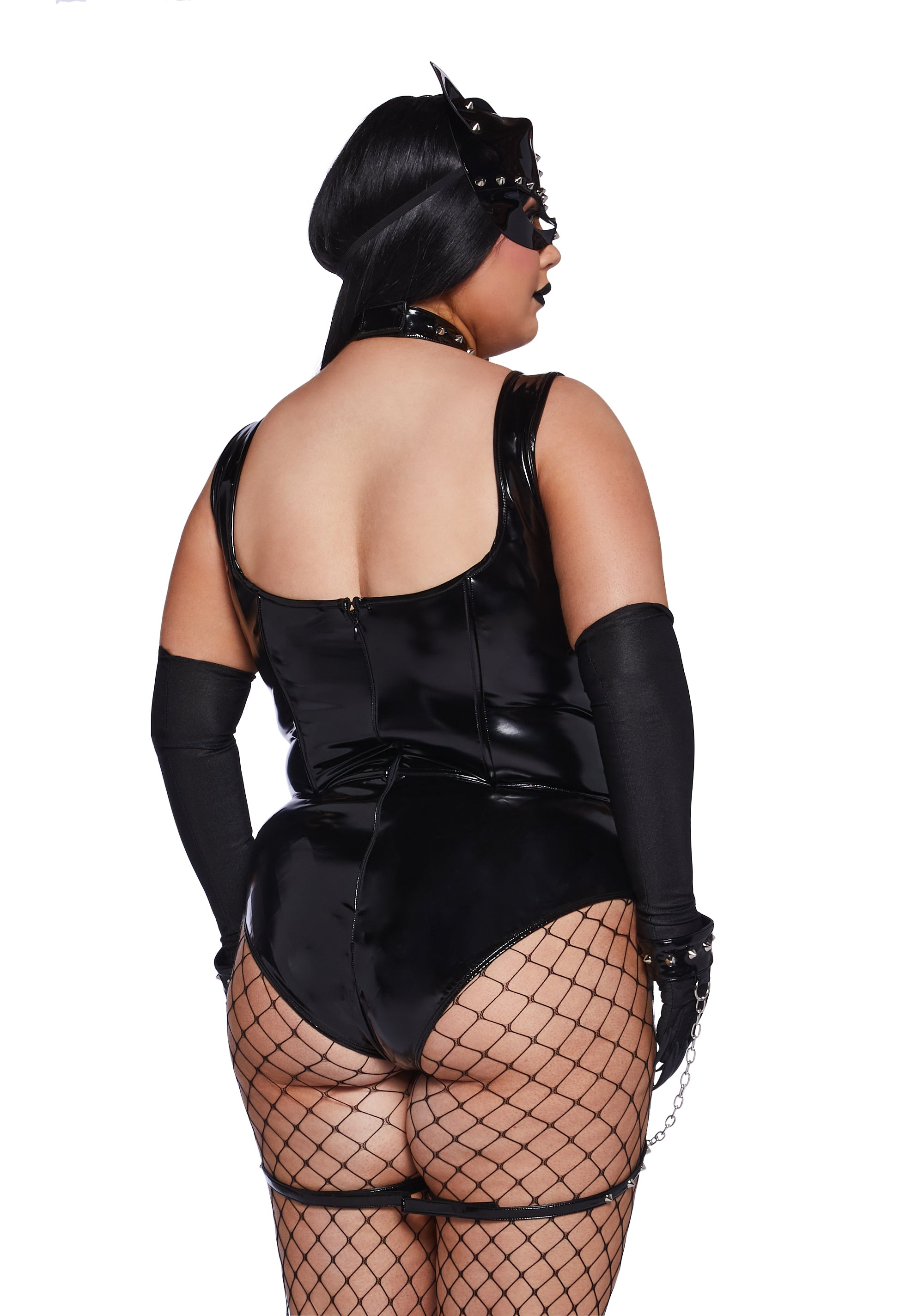 Plus Feline Femme Fatale Costume Set