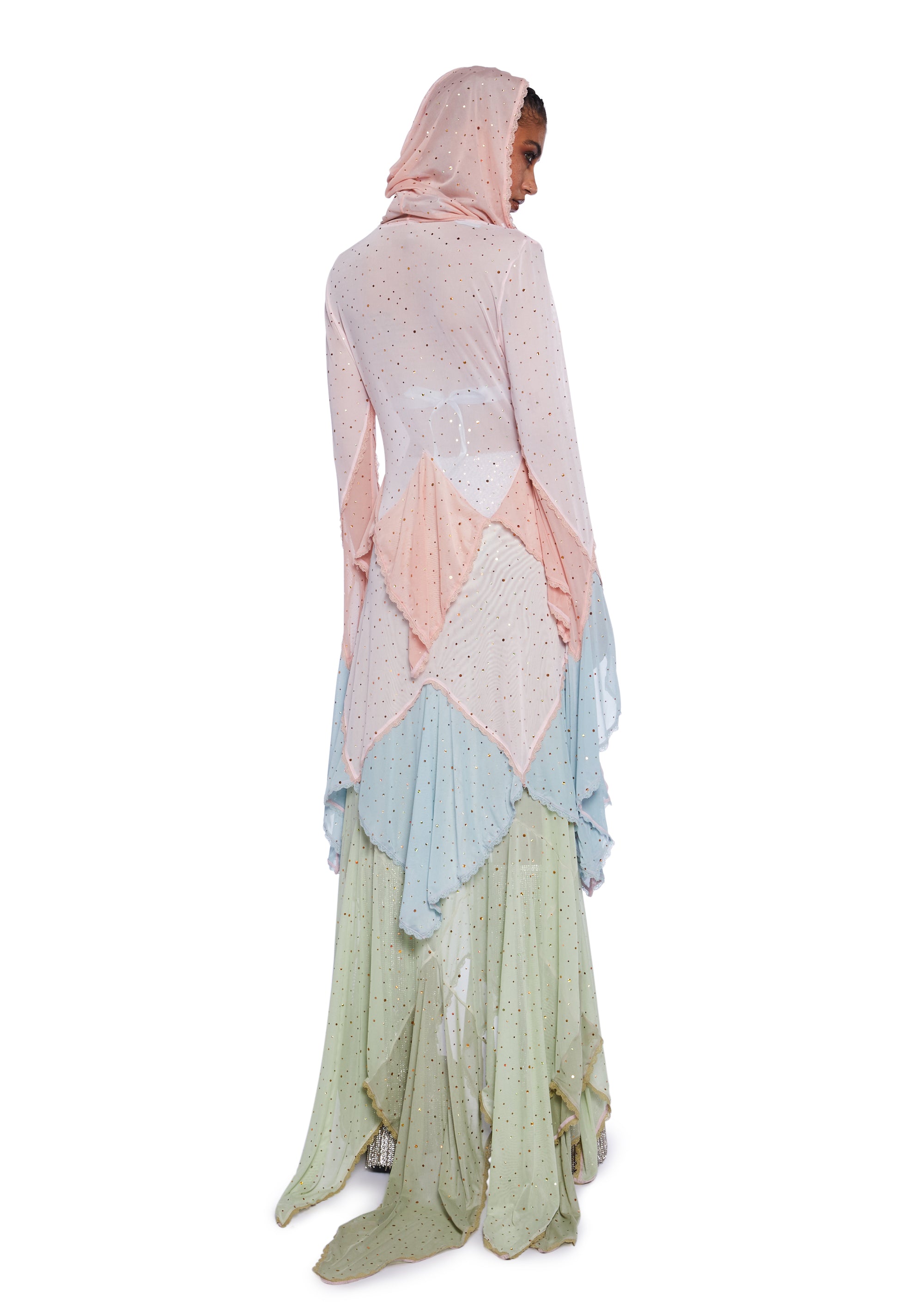 Sparkled Myths Hooded Duster