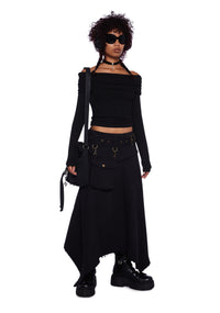 Rustic Soul Long Sleeve Top - Black