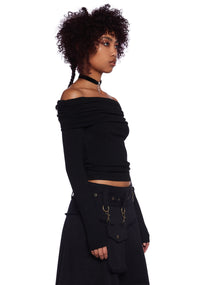Rustic Soul Long Sleeve Top - Black