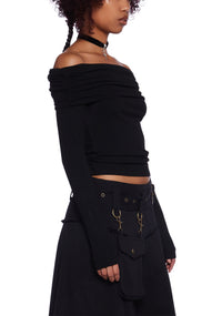 Rustic Soul Long Sleeve Top - Black