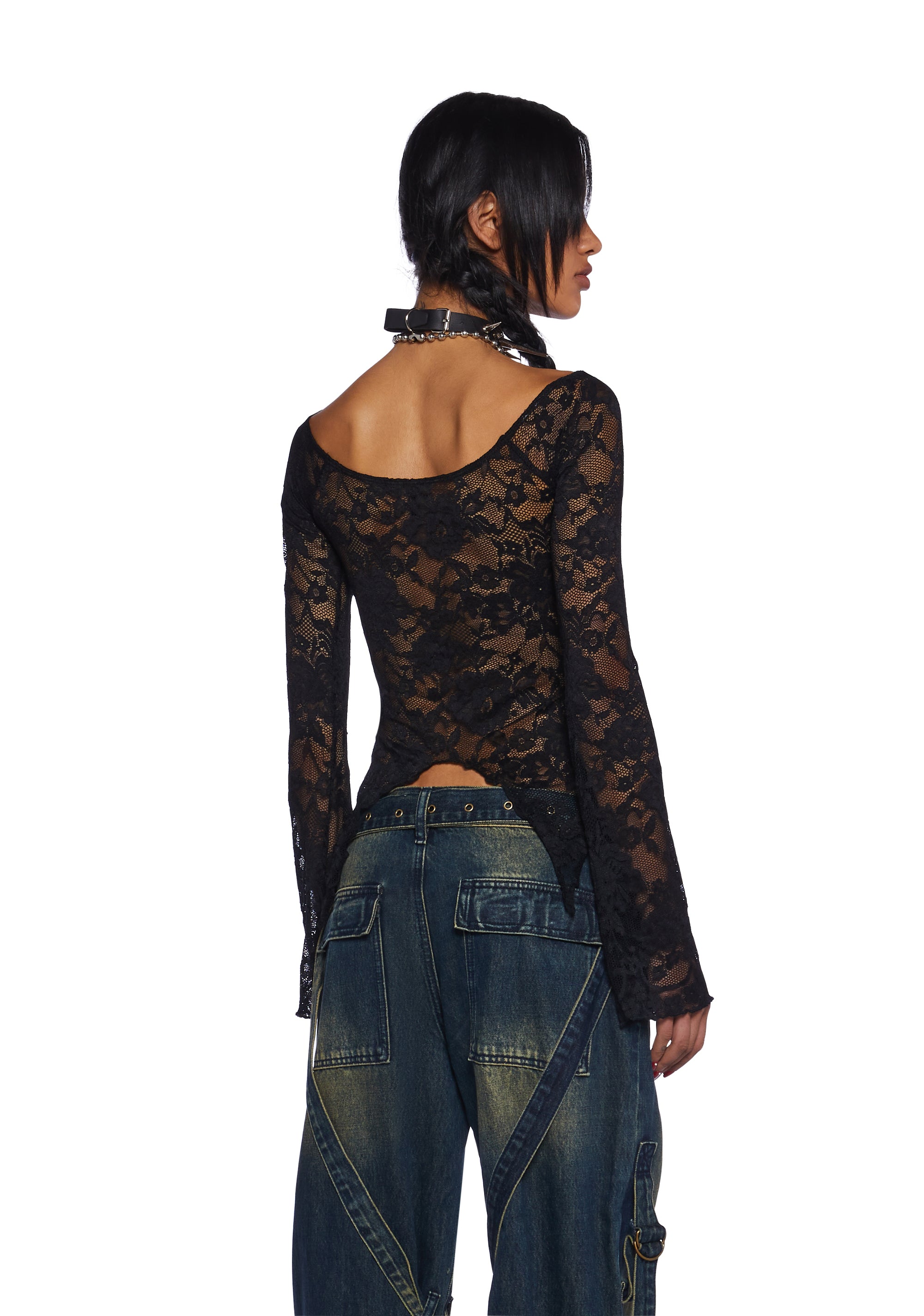 ★2023SS新作★EXPIRED GIRL★Kai Lace Top s1875271_f_r_current_mood_blac