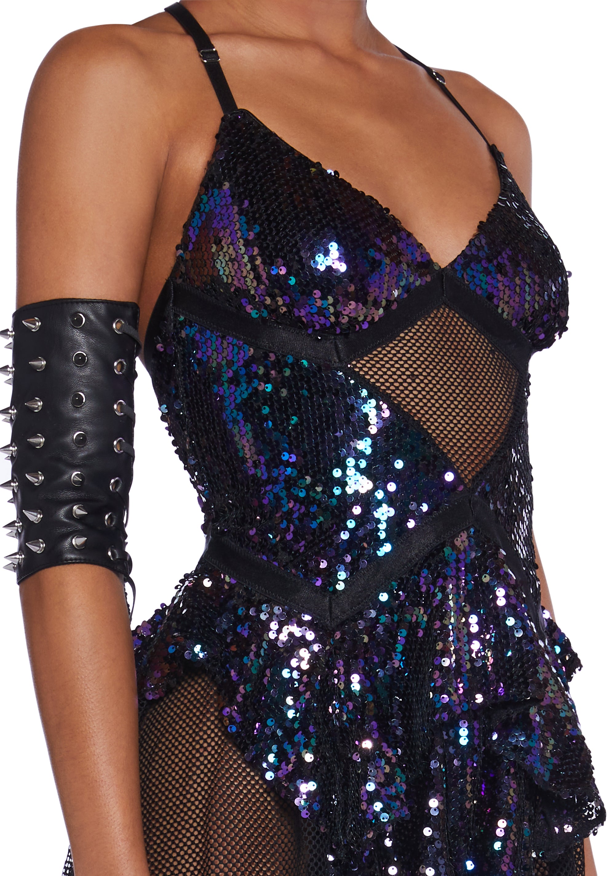 Fantastical Firefly Mini Dress - Black