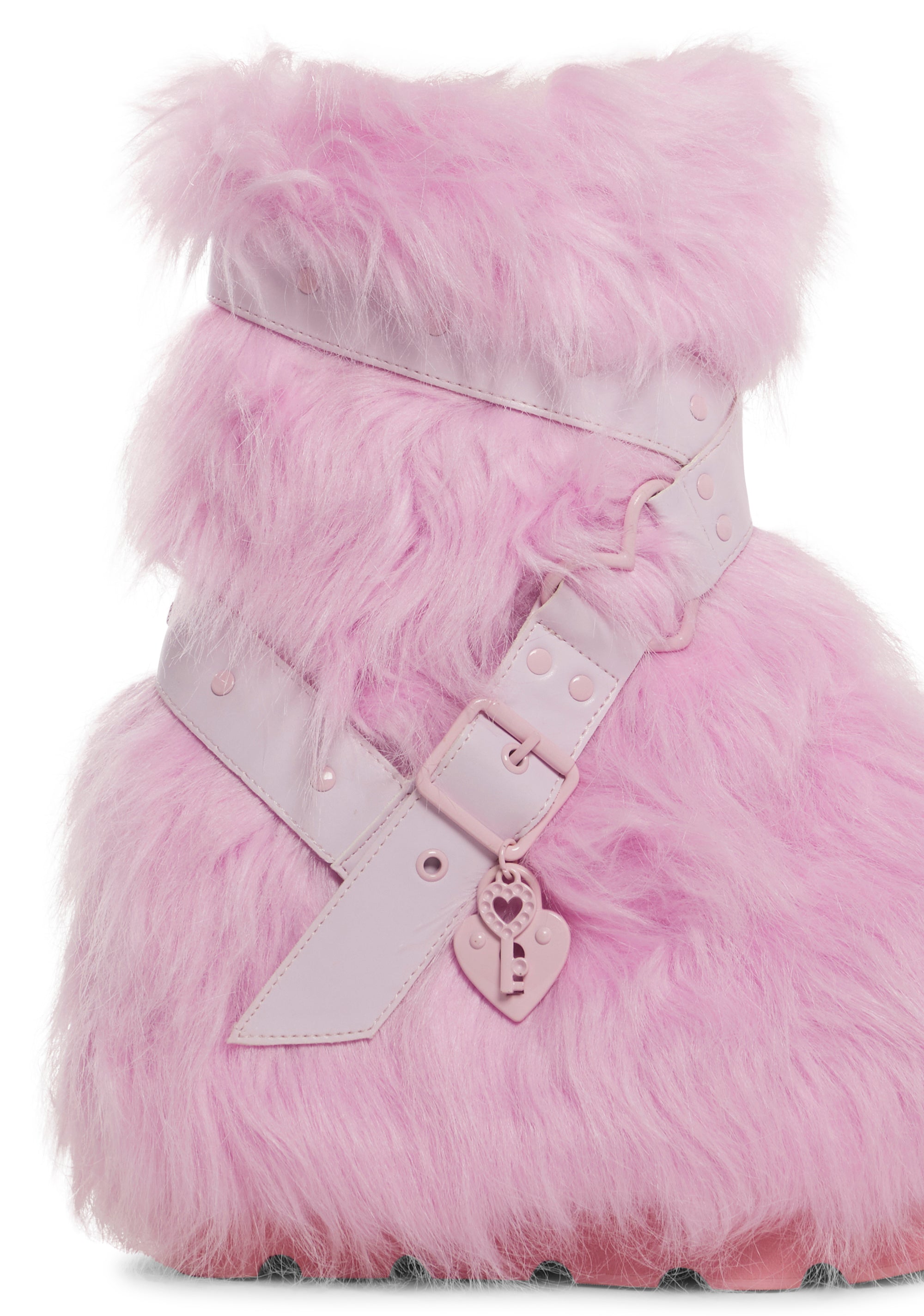 Light pink fur boots online