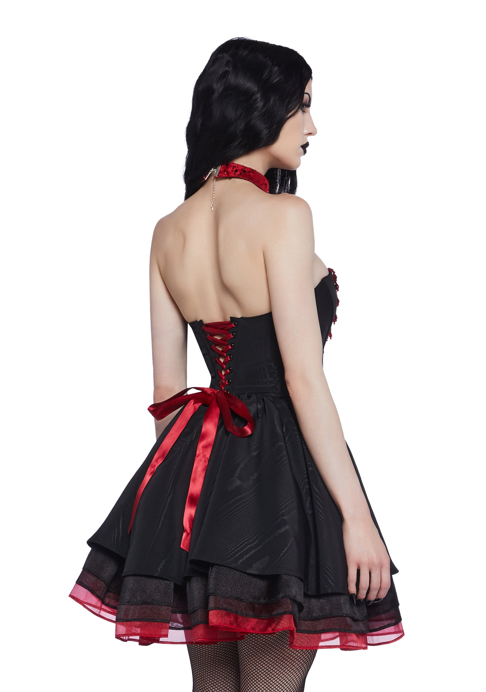 fitted lace wedding dress Vampire’s Kiss Mini Dress XX-Small