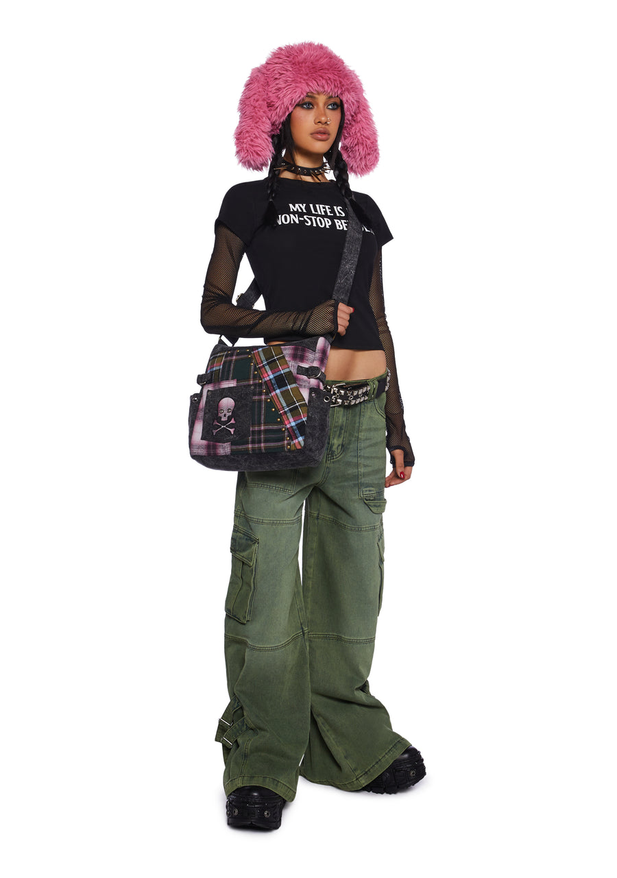 Get A Life Wide Leg Cargo Pants - alternate