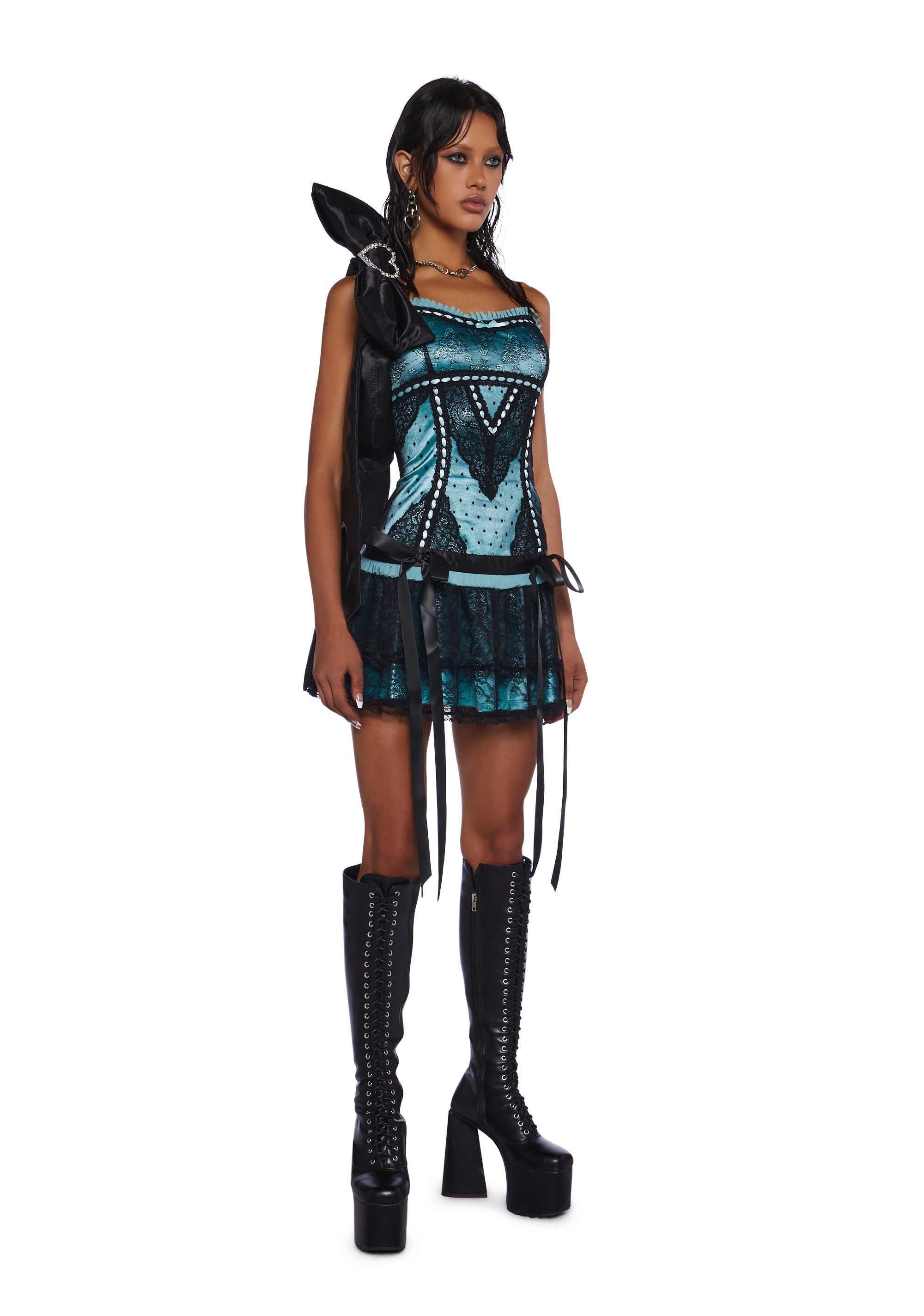 【新品】 Sweet chilling Dress +タグ付 新品】 Sweet chilling Dress +タグ付