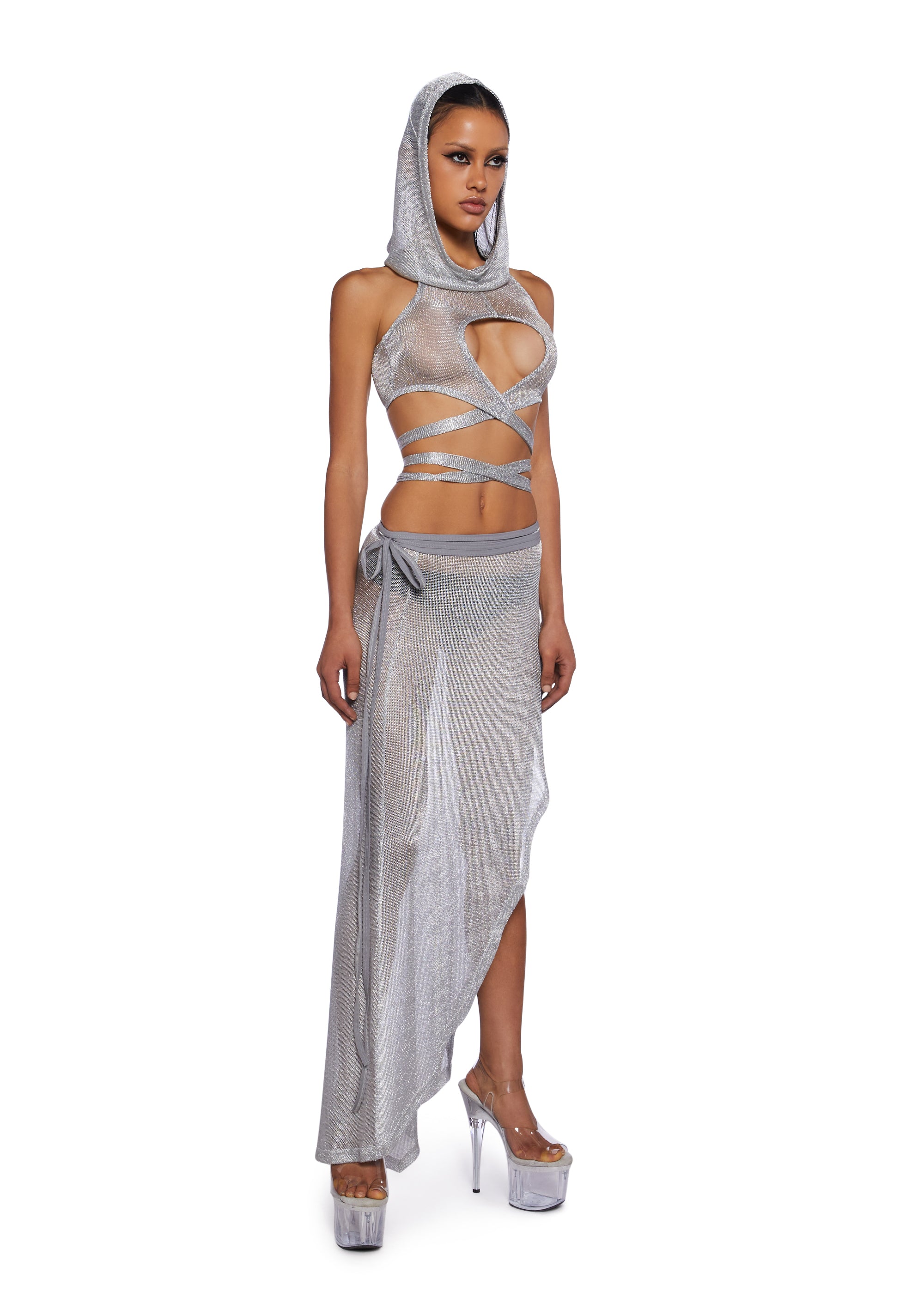 Chamber Metallic Maxi Skirt