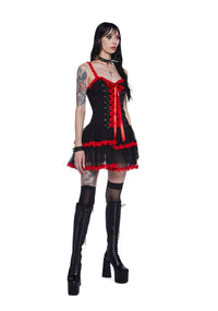 Heartsick Harlequin Mini Dress