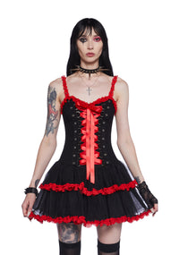 Heartsick Harlequin Mini Dress