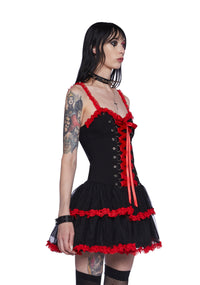 Heartsick Harlequin Mini Dress