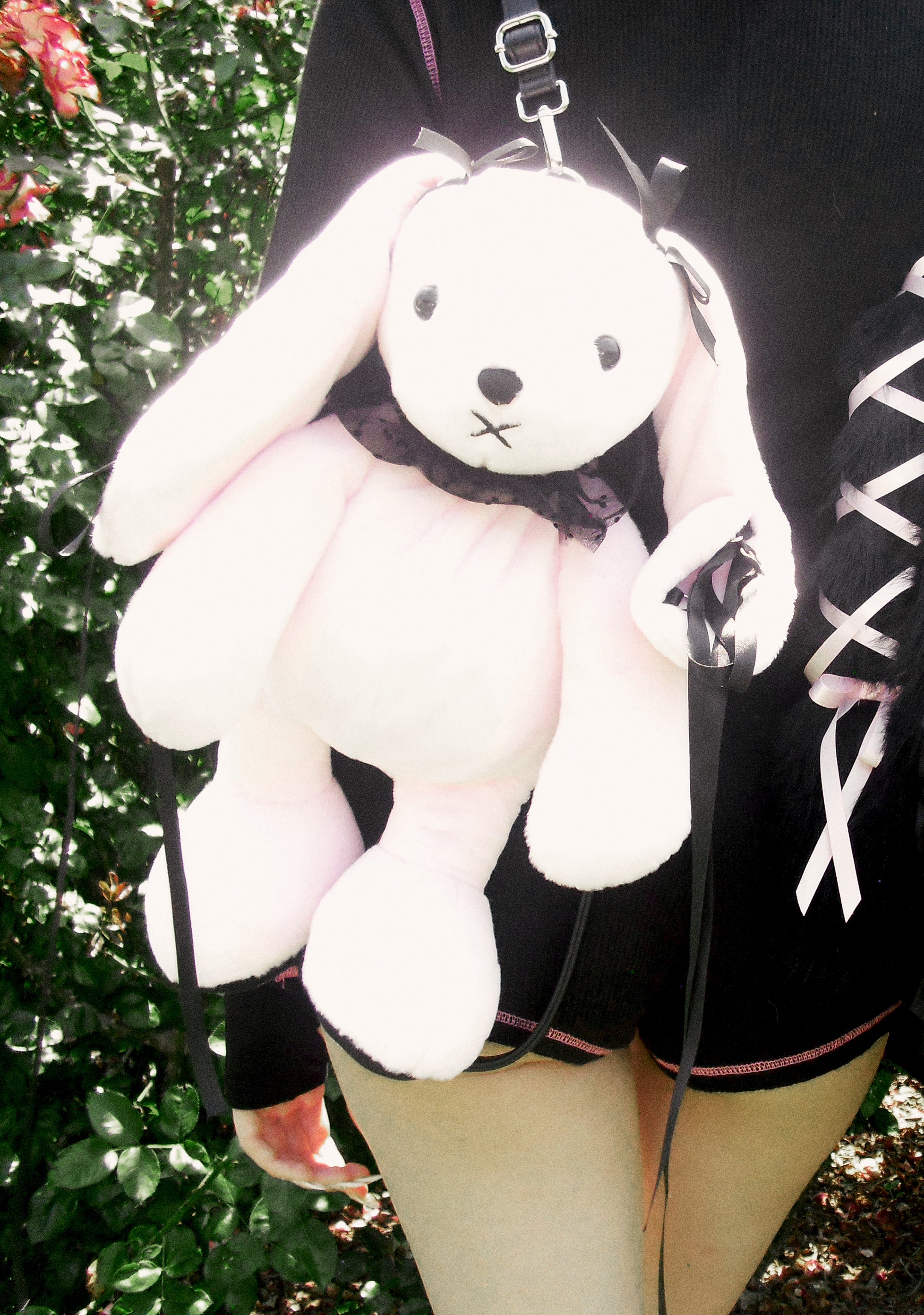 Sugar Thrillz Mary’s Bestie Lamb Backpack Sugar Thrillz Lace Up Frilly Bunny Plush Backpack - Pink  main image 3