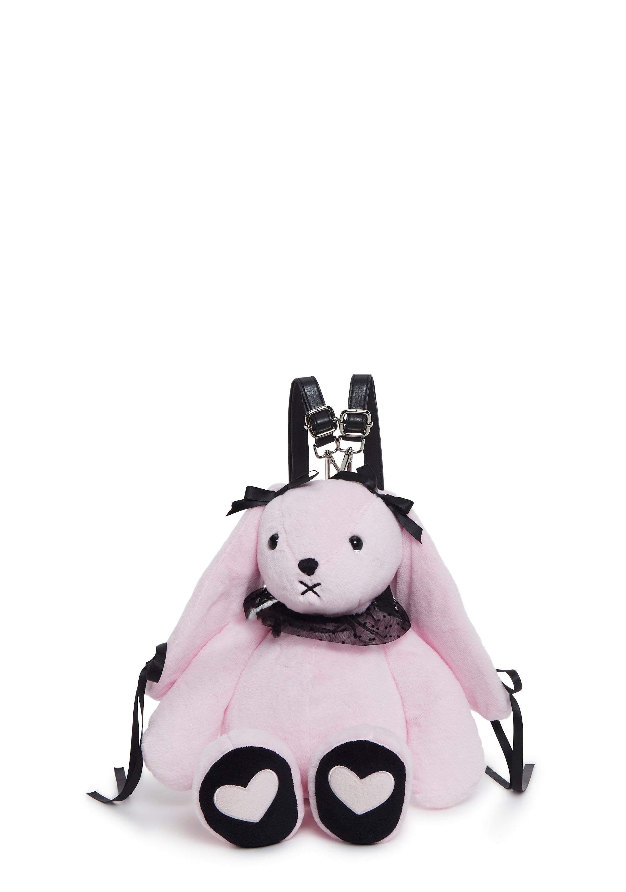 Sugar Thrillz Mary’s Bestie Lamb Backpack Sugar Thrillz Lace Up Frilly Bunny Plush Backpack - Pink  main image 4