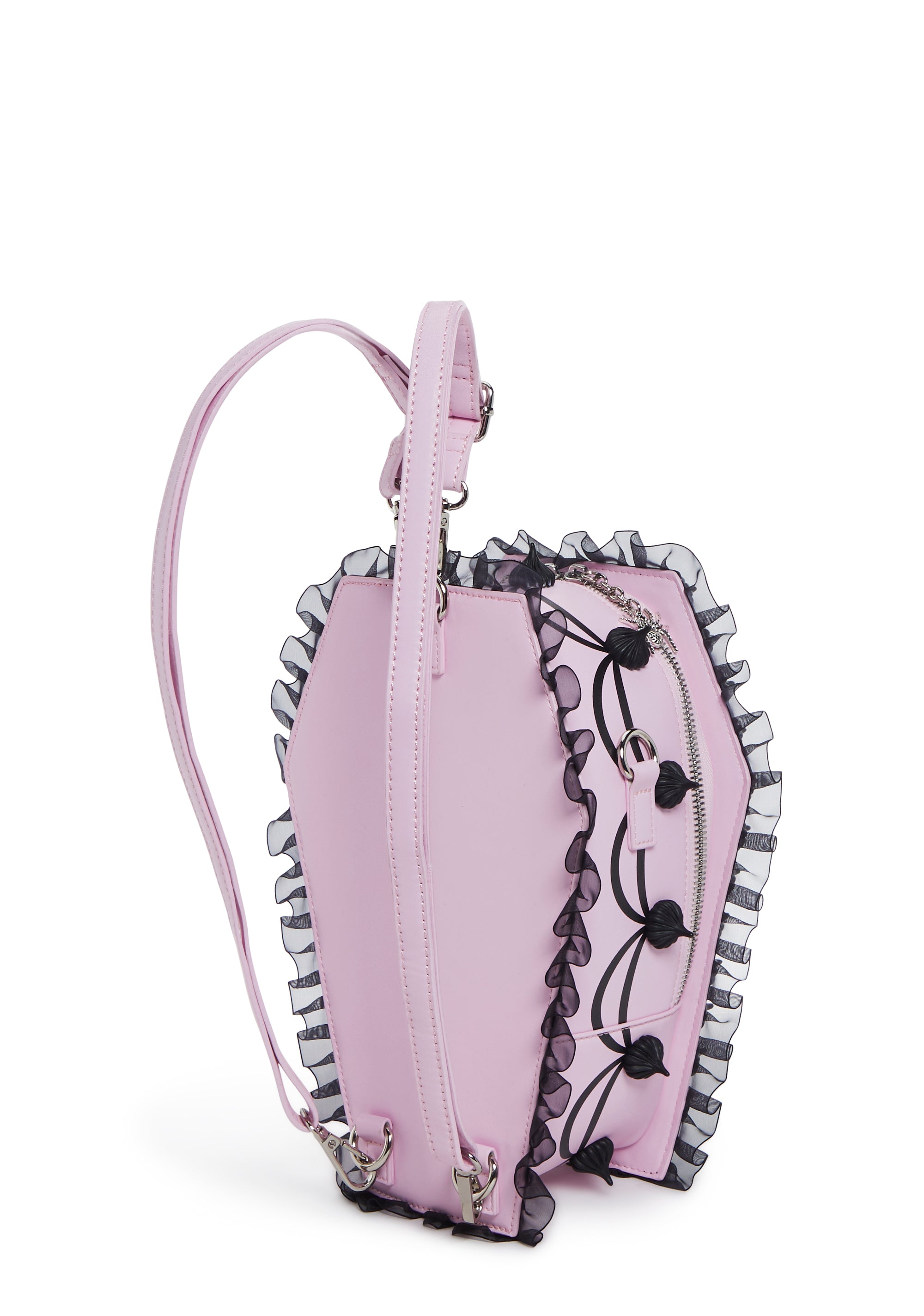 Sugar Thrillz Cake Coffin Backpack With Charms Pastel Goth  display picture 3